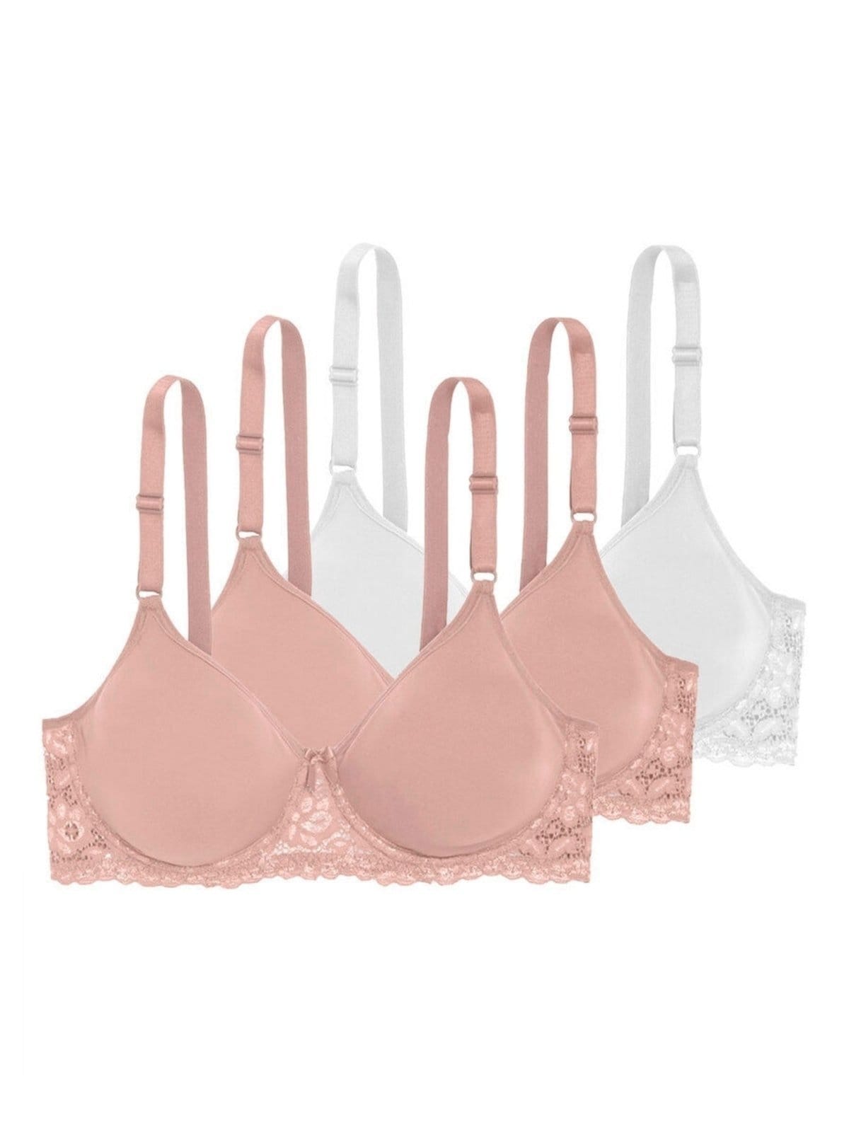 Vista principal Kit com 3 Sutiãs com Aro e sem Bojo W Triumph Brigitte 24785 Taça B Triumph bege