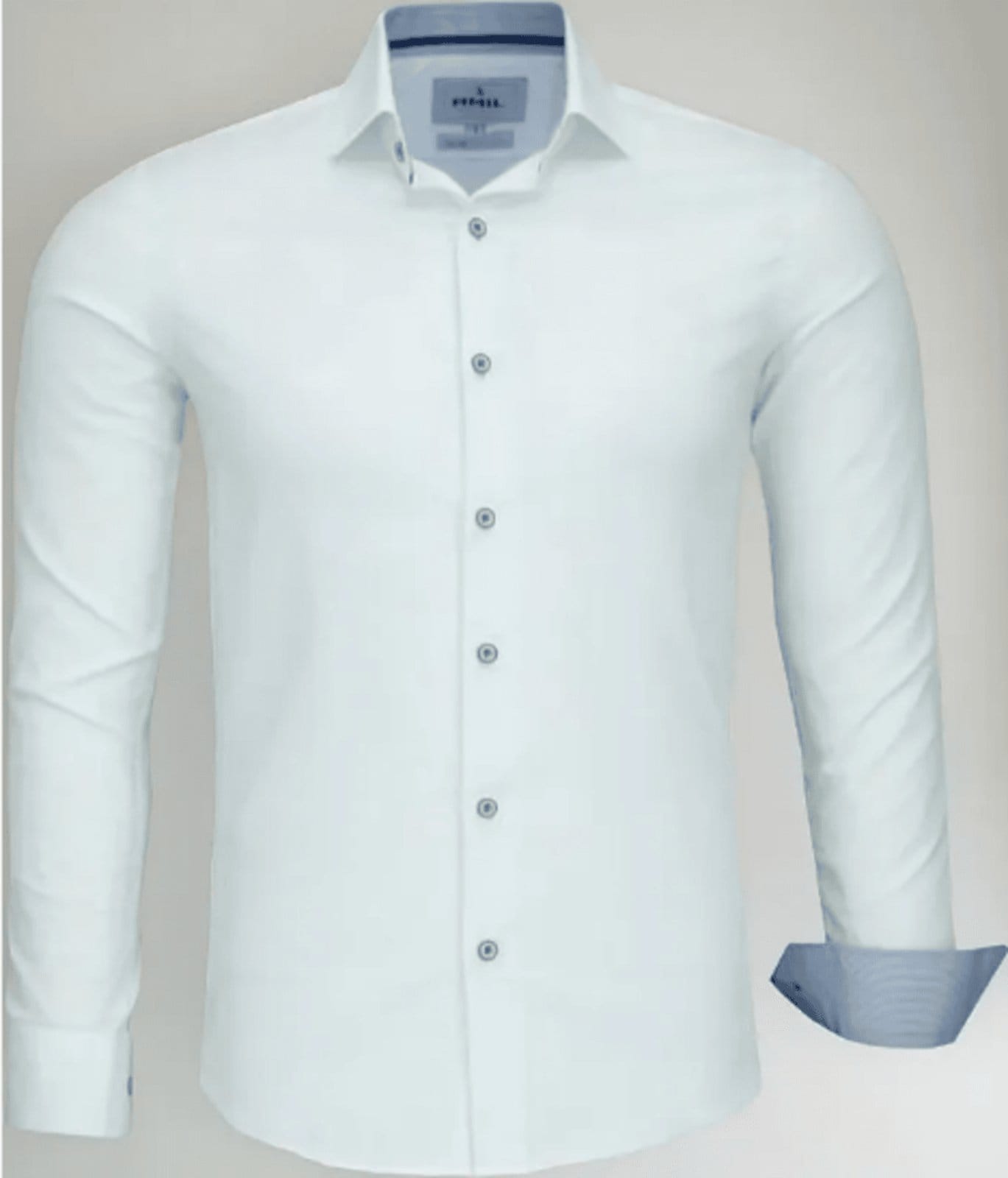 Camisa Social Amil Slim Flash Algodão Com Elastano Manga Longa Luxo