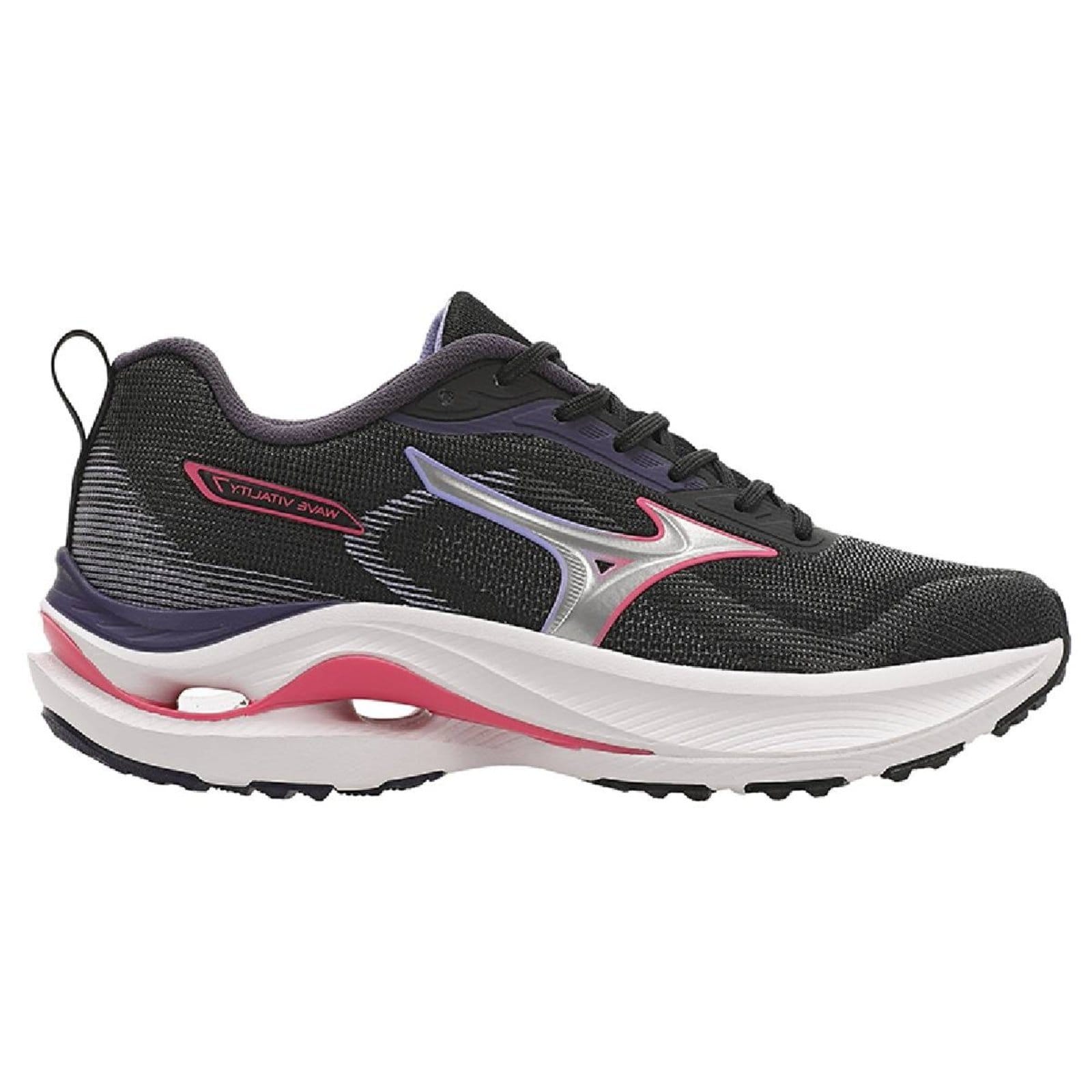 Tênis Mizuno Wave Vitality 7 Feminino - Preto-Rosa