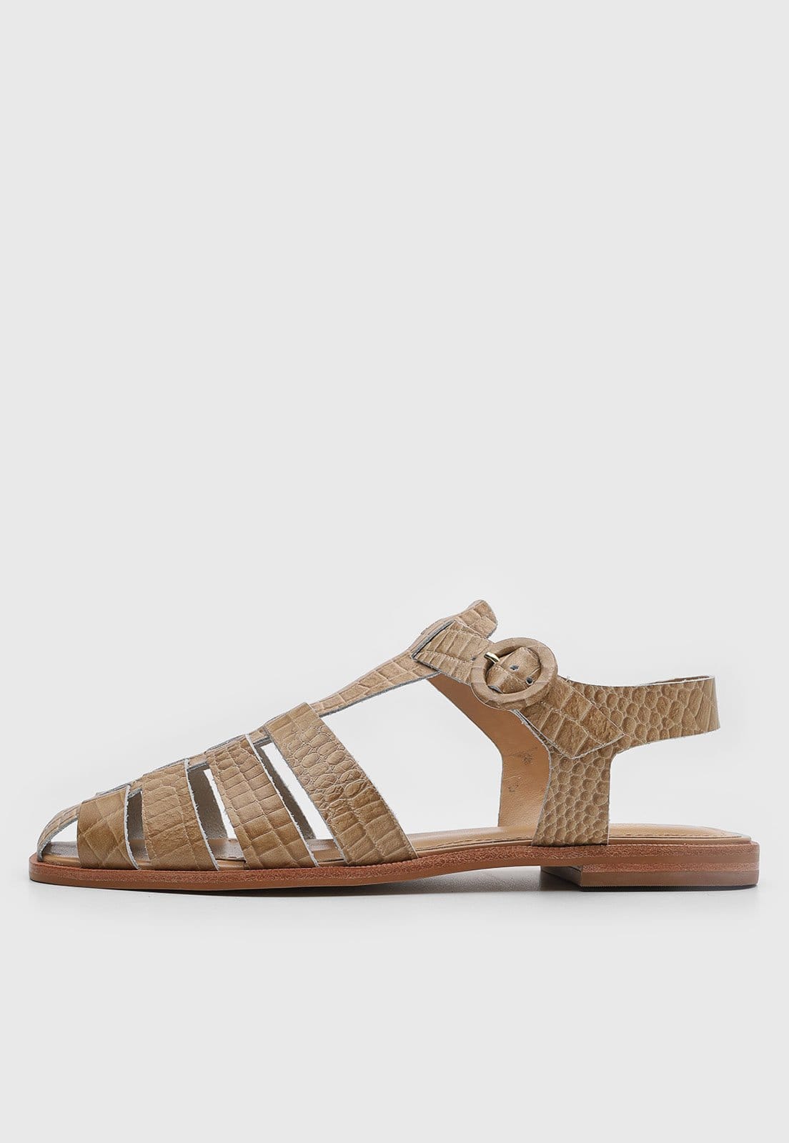 Rasteira Feminina Degalls Fechada Croco