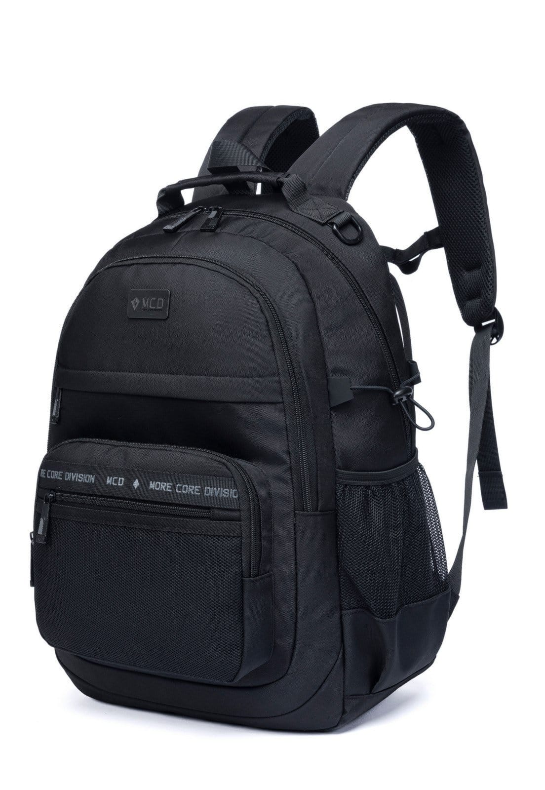 Vista 2 Mochila MCD Reforçada Universitária Espaçosa Notebook Resistente Masculina MCD preto