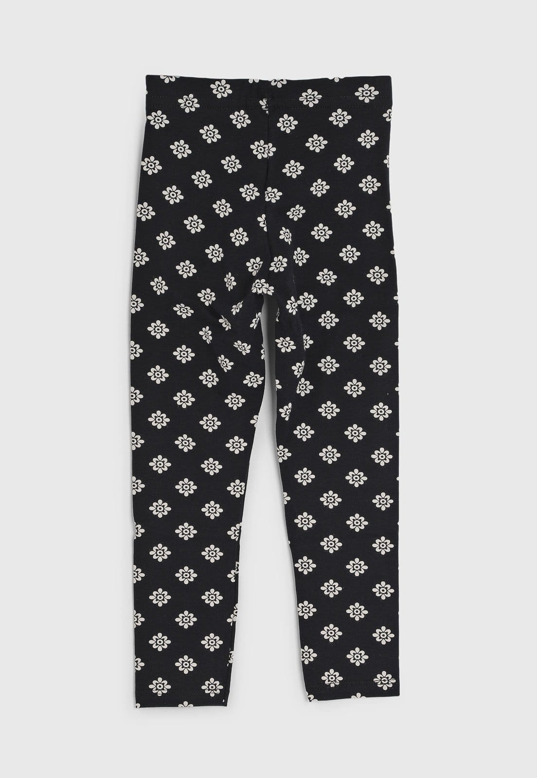 Vista 2 Infantil - Legging Milon Floral Preta Milon preto
