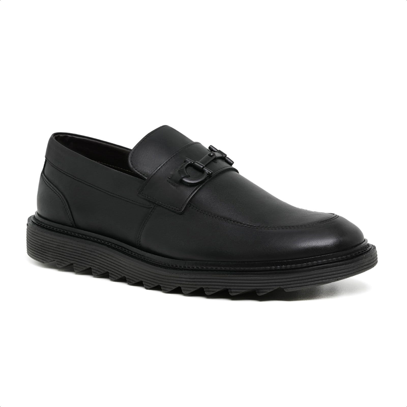 Sapato Loafer Malbork com Fivela e Sola de Borracha 14403