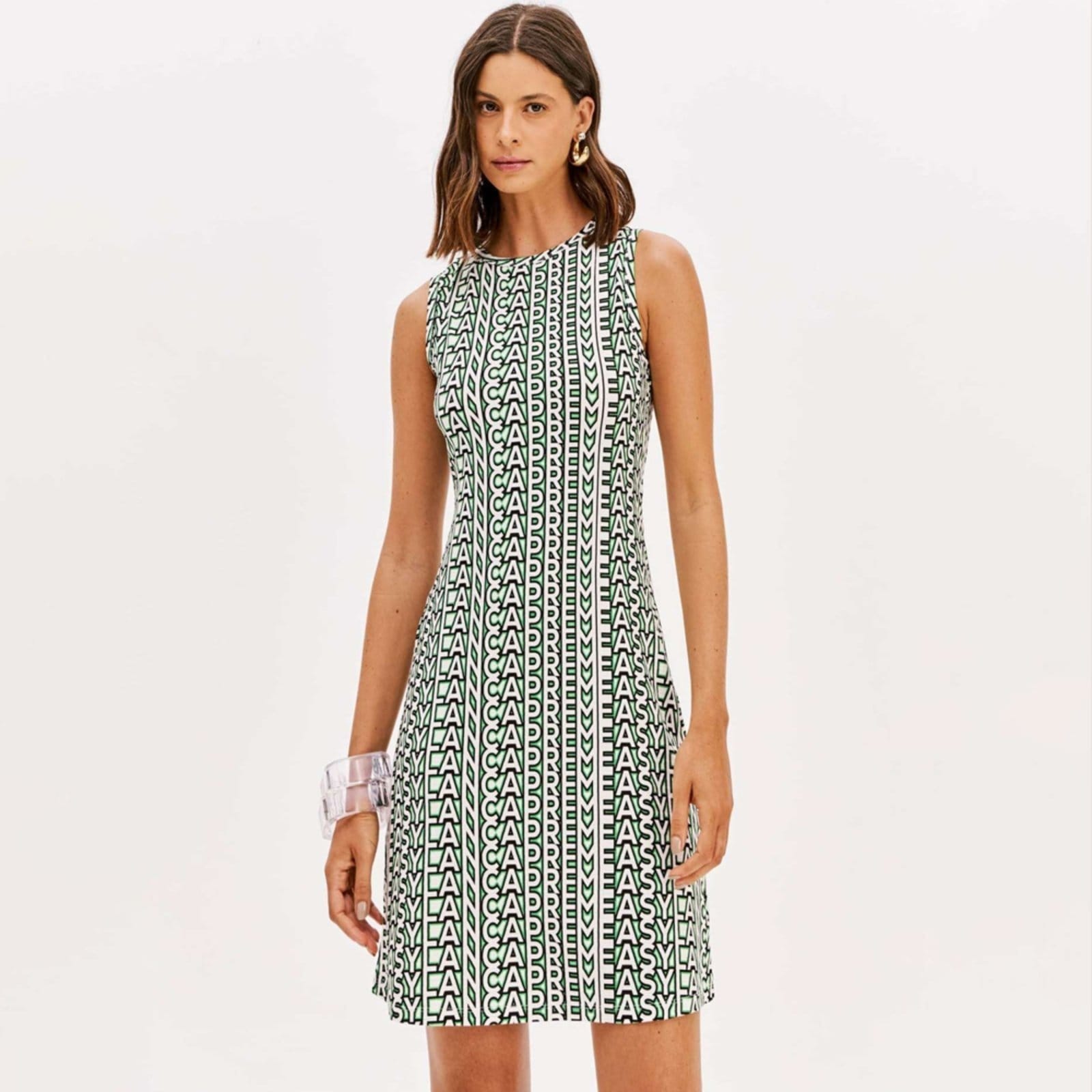 Vestido Curto Easy Lança Perfume Estampa Pr26 Feminino