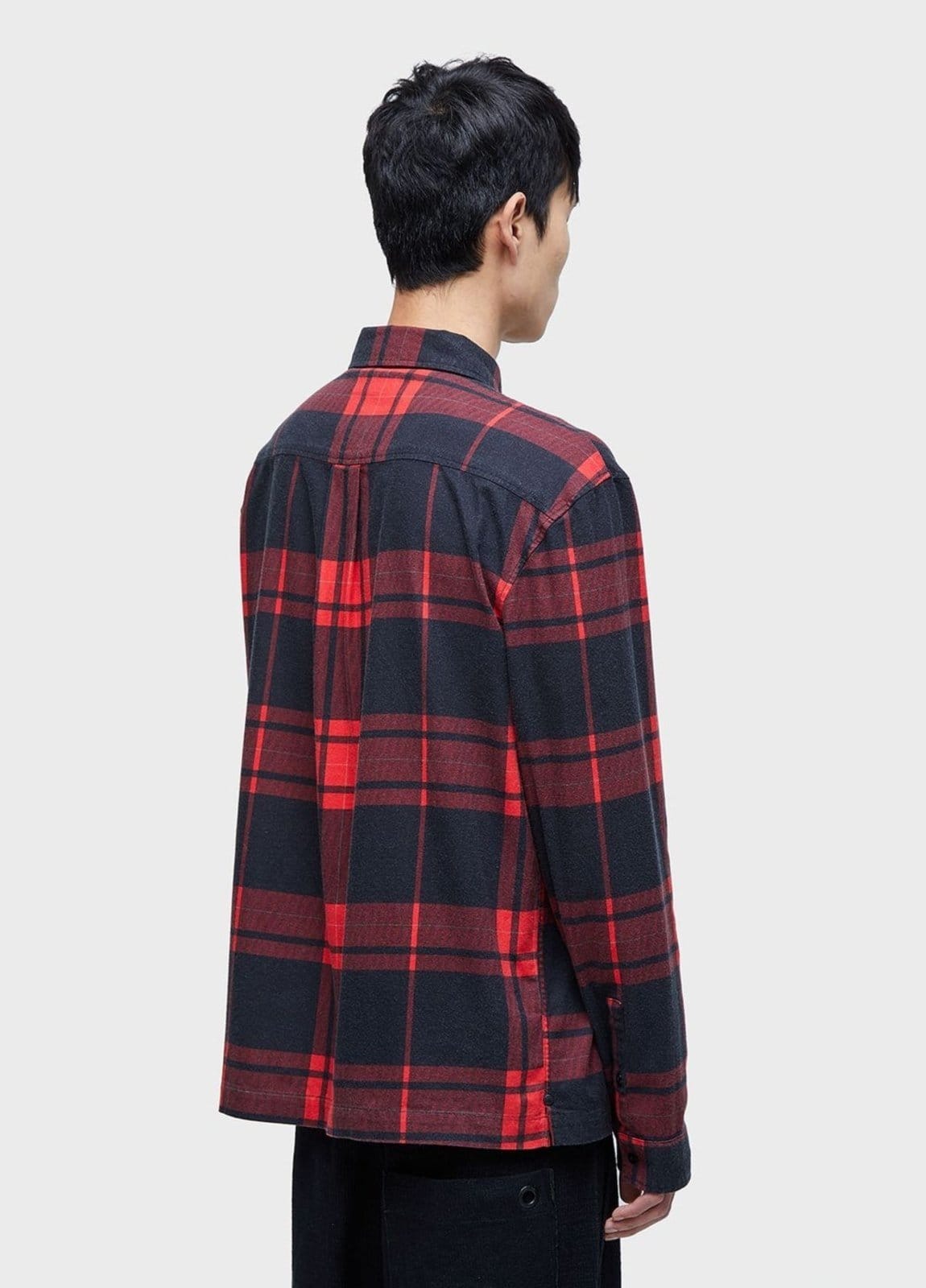 Vista 2 Camisa classic plaid Osklen preto