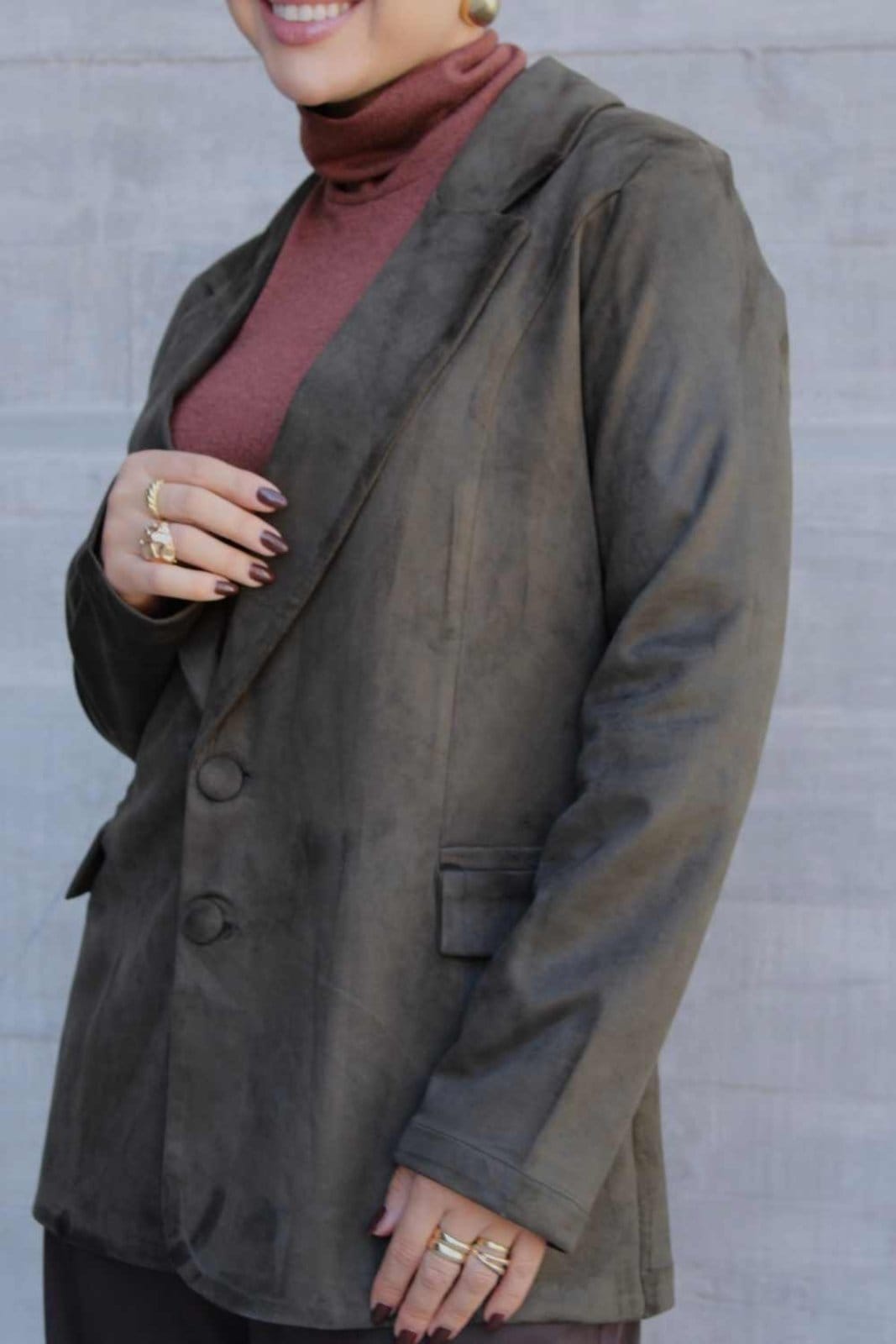 Vista 2 Blazer Vanibele Suede Vanibele verde