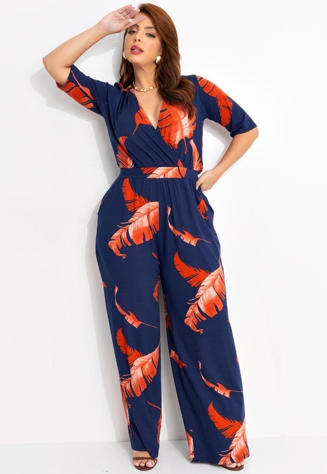 Macacão Em Malha De Viscose