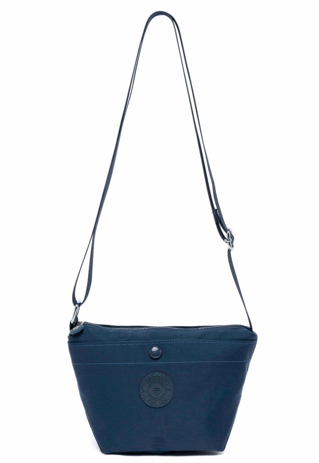 Vista principal Bolsa Tiracolo Transversal Feminina Resistente Alça Ombro 3 Litros Perfect For You azul