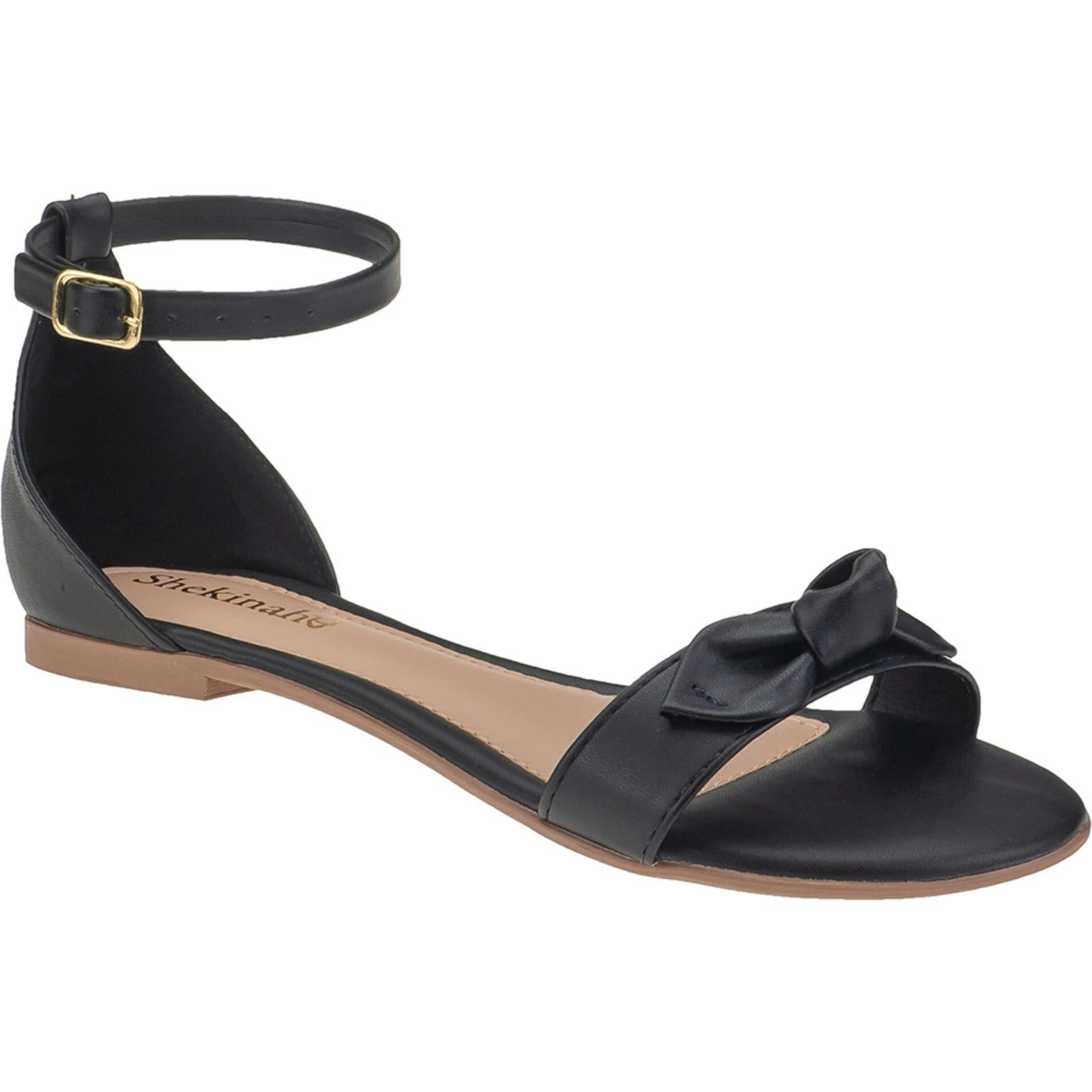 Sandália Rasteira Shekinah Rasteirinha Confortável com Laço