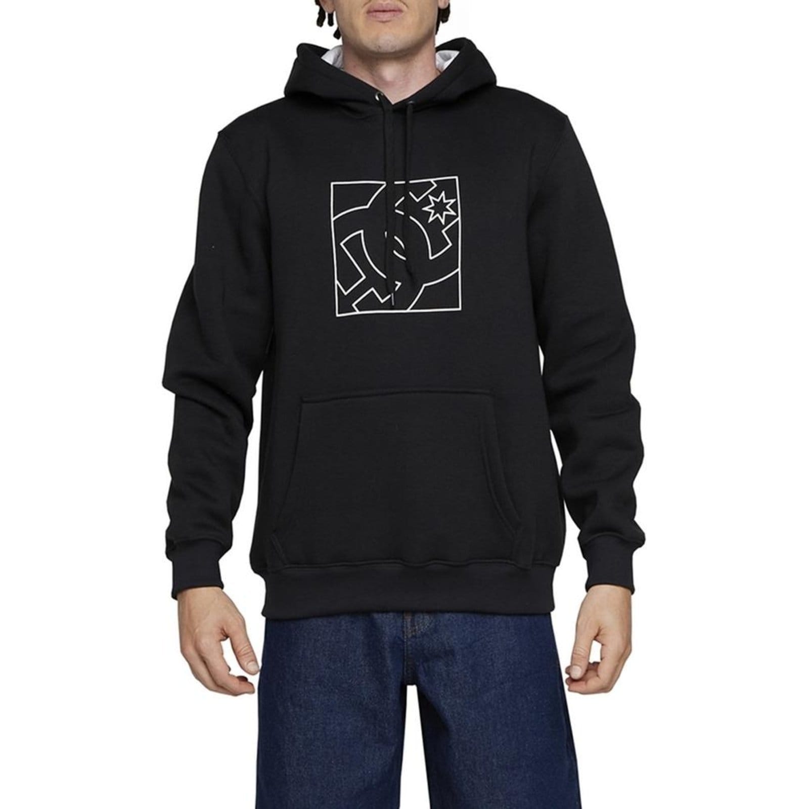 Vista principal Moletom DC Shoes Canguru FB Outline 305G WT24 DC Shoes preto