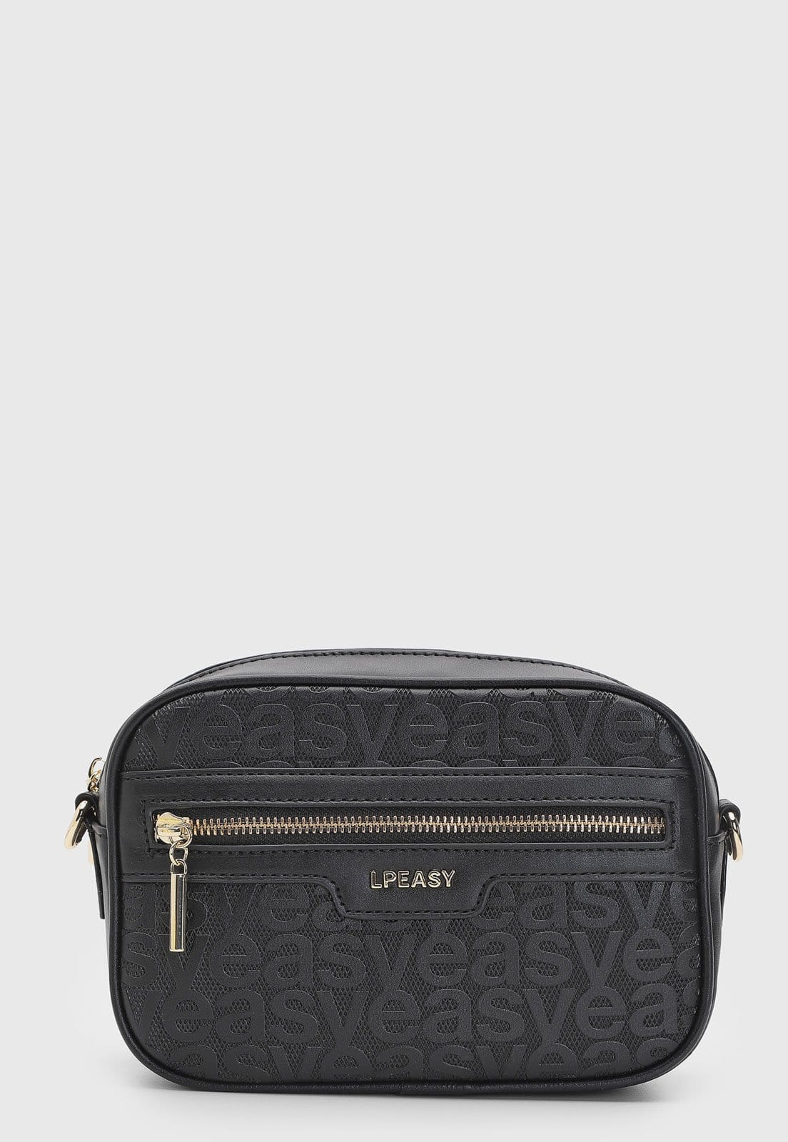 Vista principal Bolsa Feminina Lança Perfume Texturizada Preta Lança Perfume preto