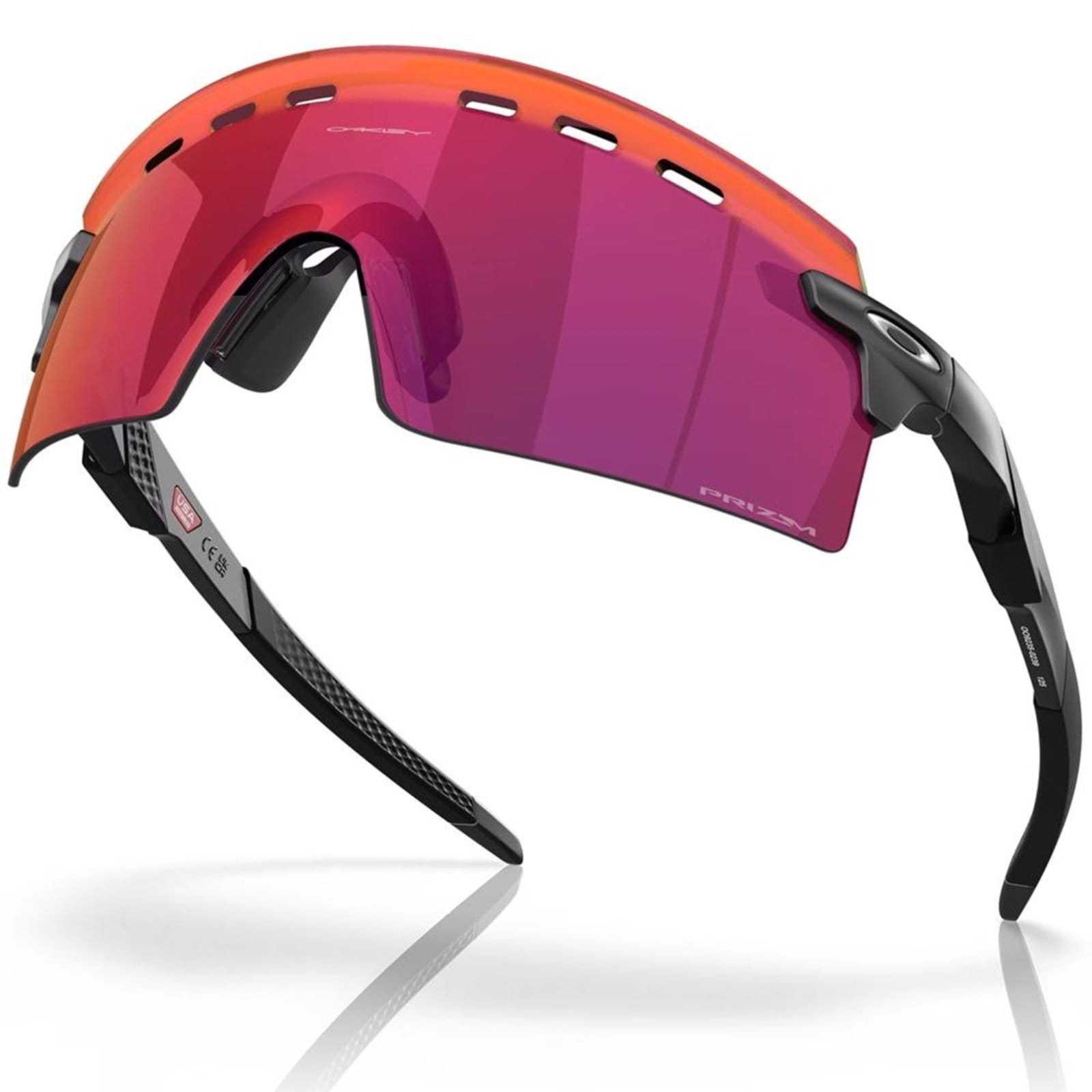 Vista 2 Óculos de Sol Oakley Encoder Strike Matte Black Prizm Road Oakley vermelho black