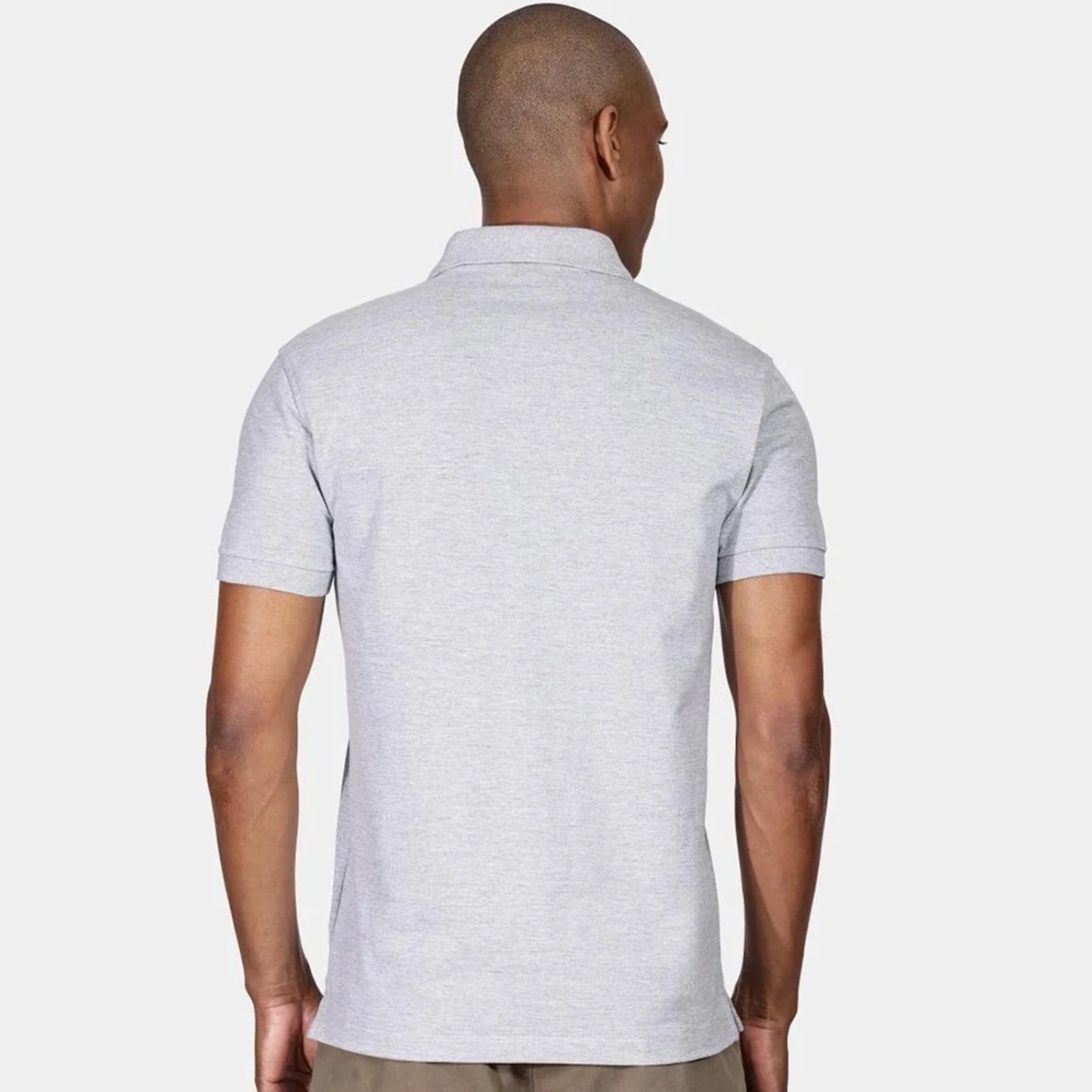 Vista 2 Camisa Polo Aramis Basic Piquet Ou25 Mescla Masculino Aramis cinza