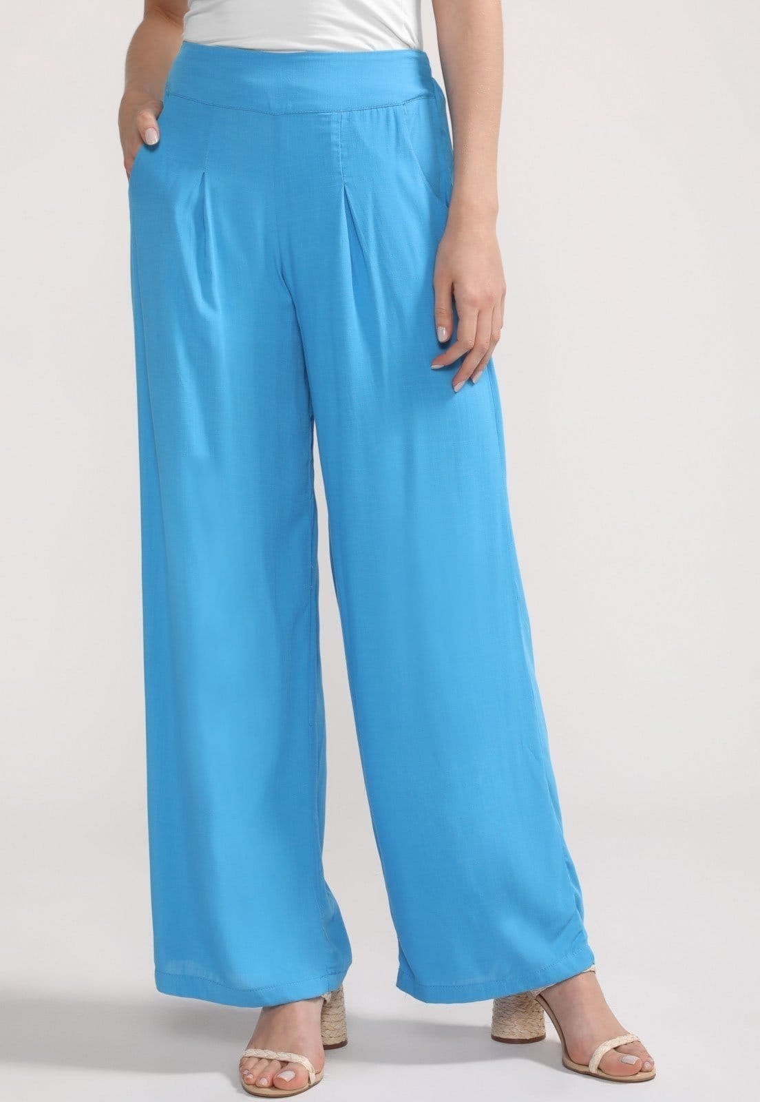 Vista 2 Calça Pantalona D Bell Outlet Fashion Longa D BELL OUTLET FASHION azul