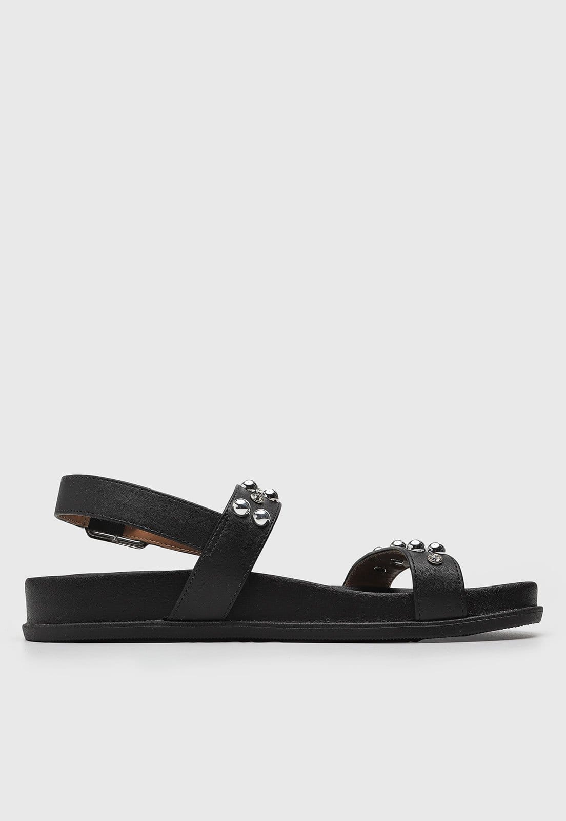 Vista 2 Rasteira Feminina Vizzano Tachas Preta VIZZANO preto