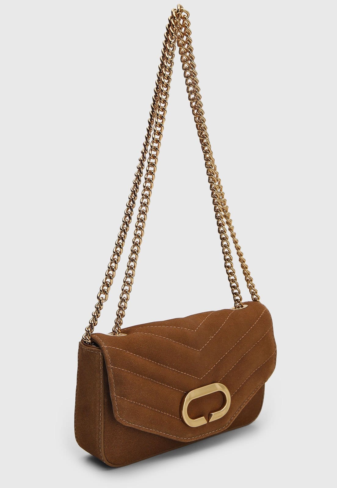 Vista 2 Bolsa Feminina Vicenza Matelassada Chevron Vicenza caramelo