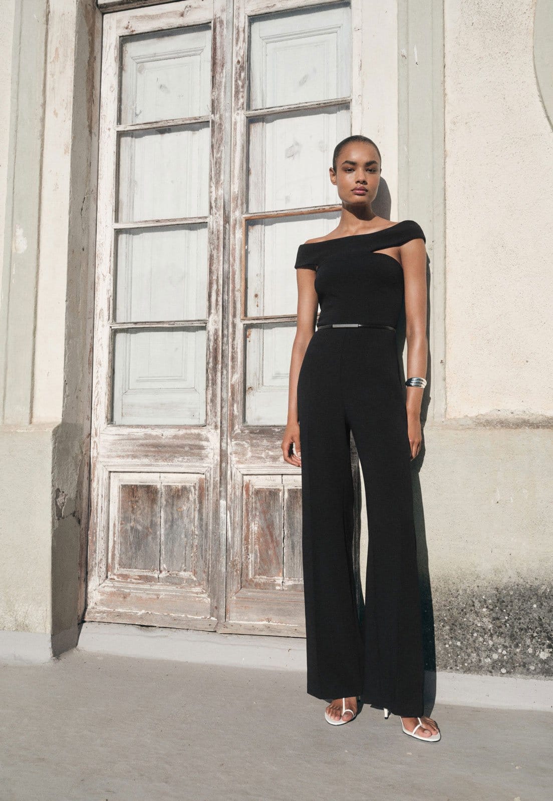 Macacão Feminino Mango Ombro a Ombro