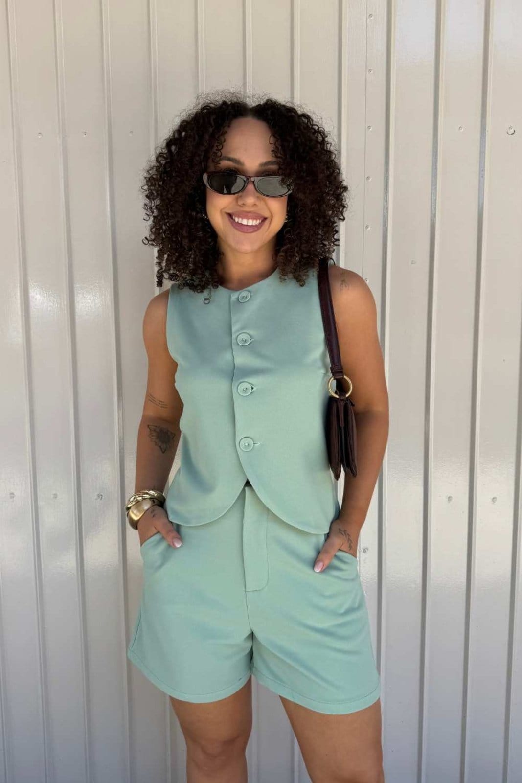 Short Vanibele Malha Água