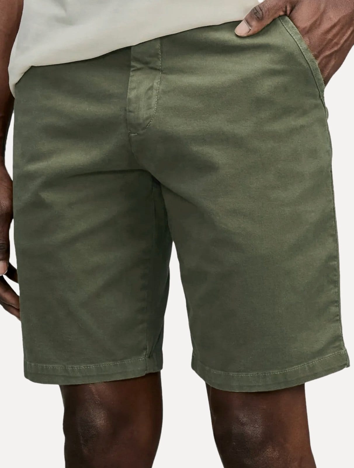 Vista principal Bermuda Reserva Masculina Casual Copper Verde Militar Reserva verde militar copper