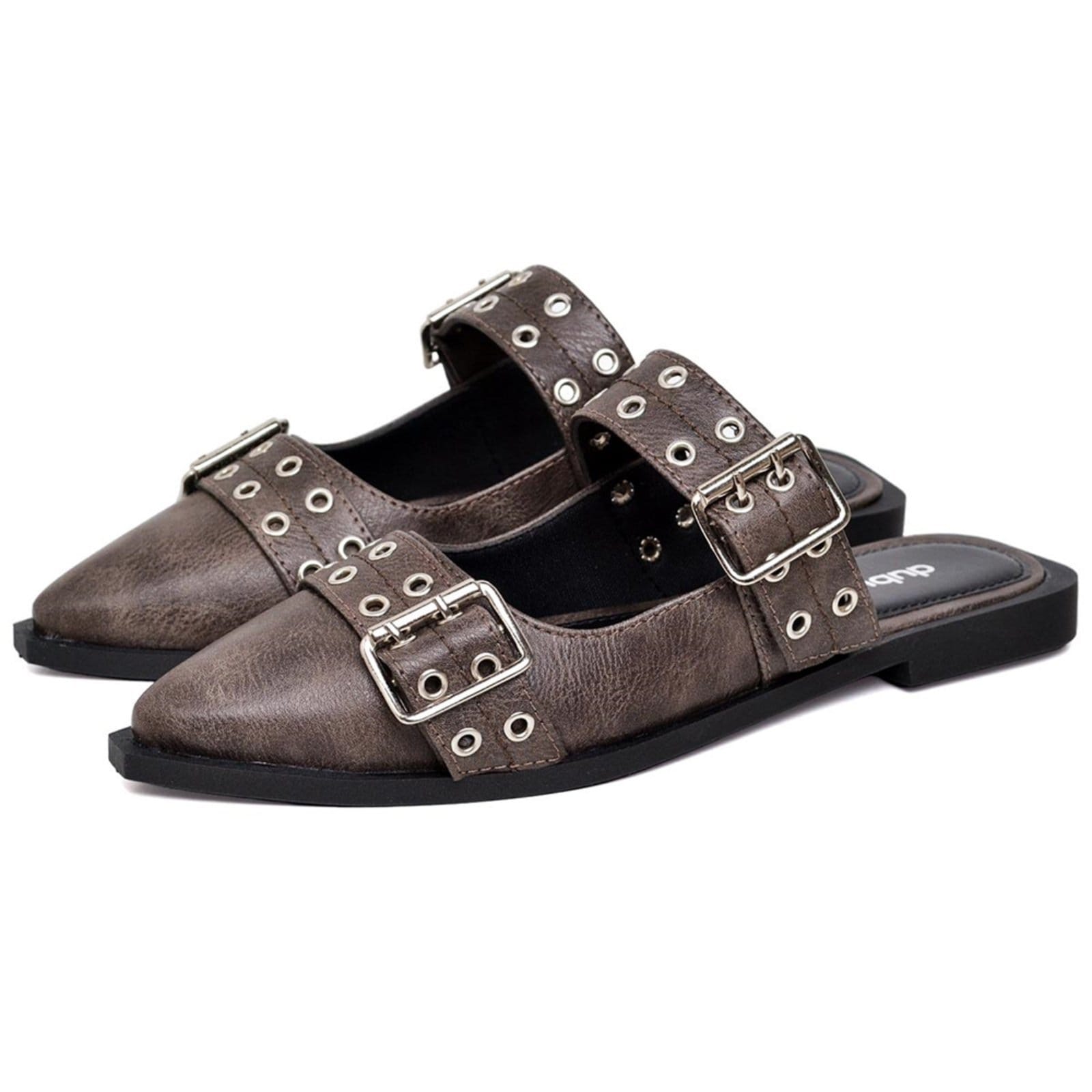 Vista principal Sapatilha Mule Feminina slingback DUBUY 1304FG DUBUY cinza