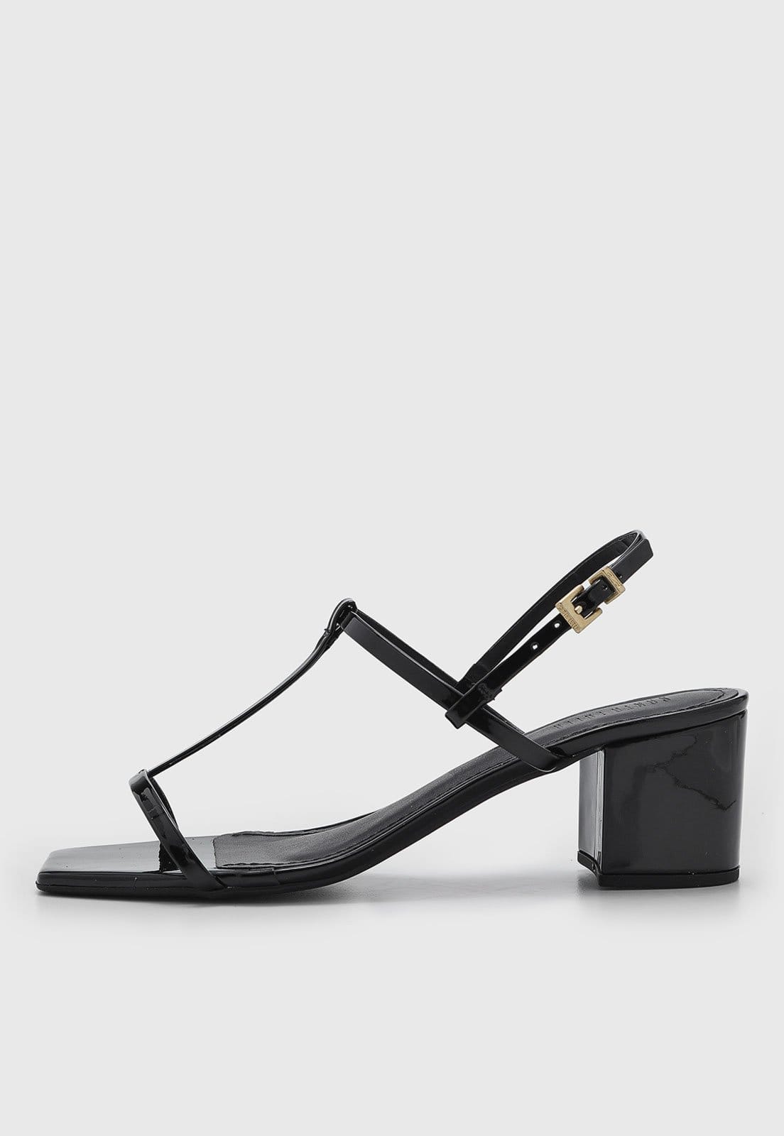 Sandália Feminina Santa Lolla Salto Médio Tiras Preta