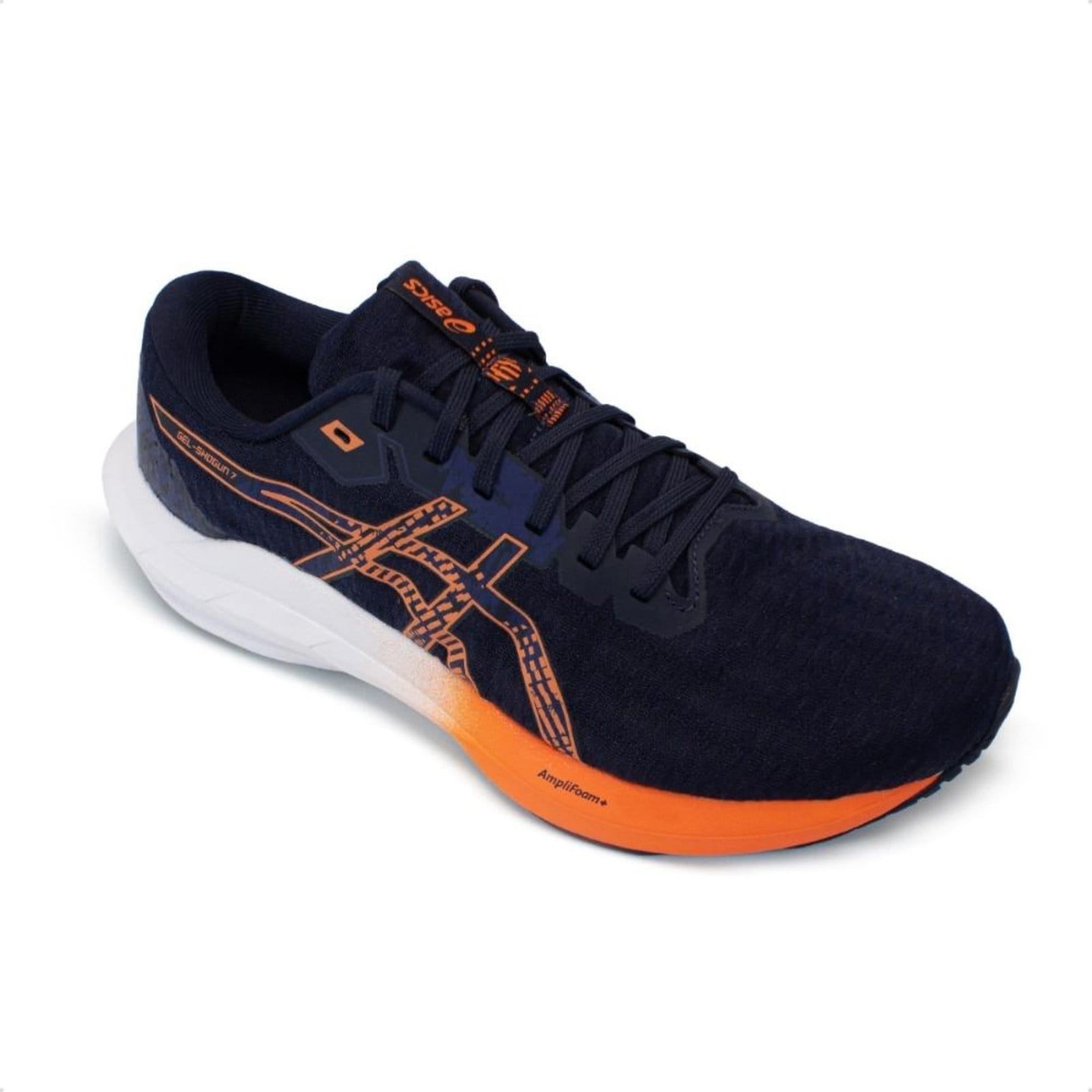 Vista 2 Tênis Asics Masculino Gel-Shogun 7 Corrida ASICS cinza