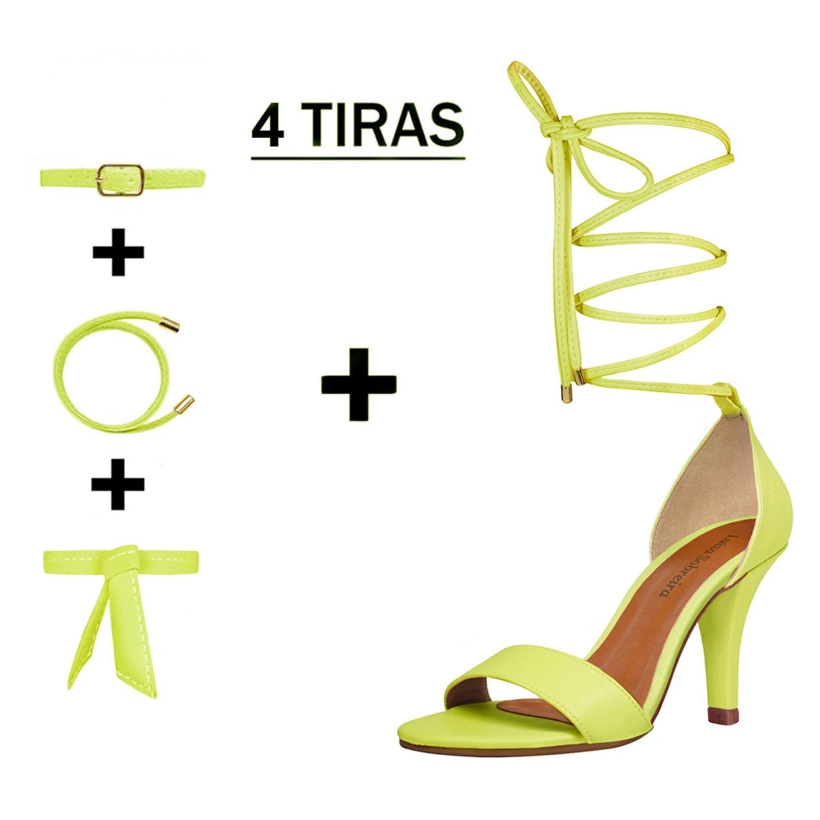 Sandália Troca Tira Salto Alto Fino Luiza Sobreira Siciliano Mod. 2184-2