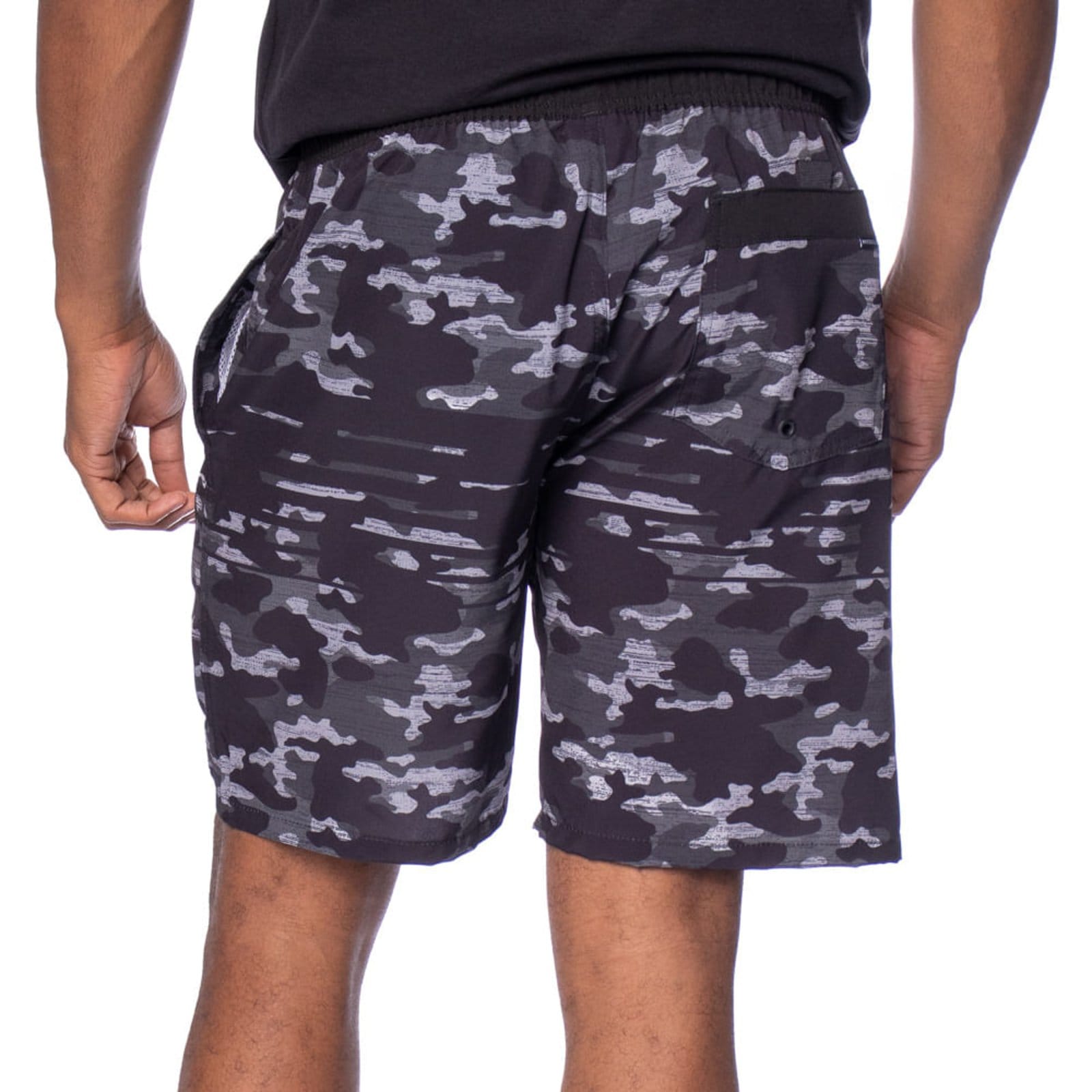 Vista 2 Short Masculino Nicoboco Estampa Militar Preto/verde Nicoboco preto verde