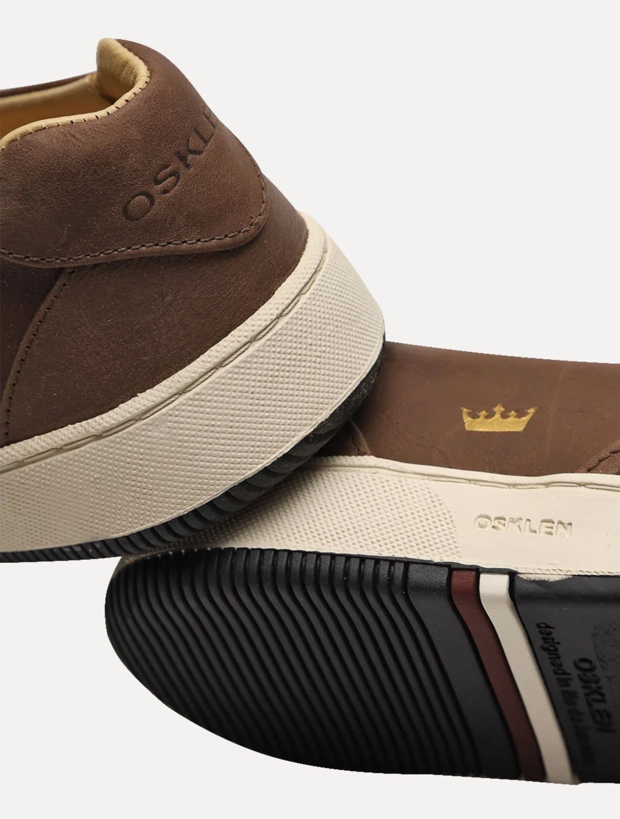 Vista 2 Tênis Osklen Masculino Slip on Bossanova Antique Marrom Osklen café