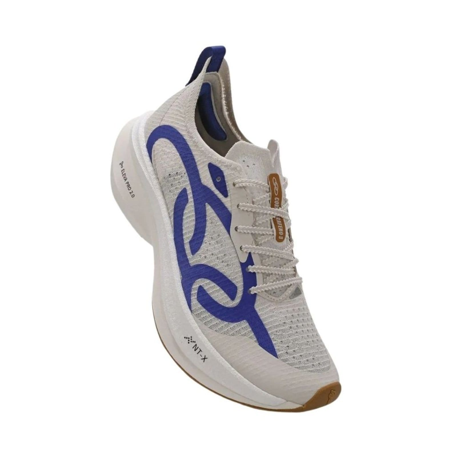 Vista 2 Tênis Corrida Masculino Olympikus Grafeno 3 Branco OLYMPIKUS bege