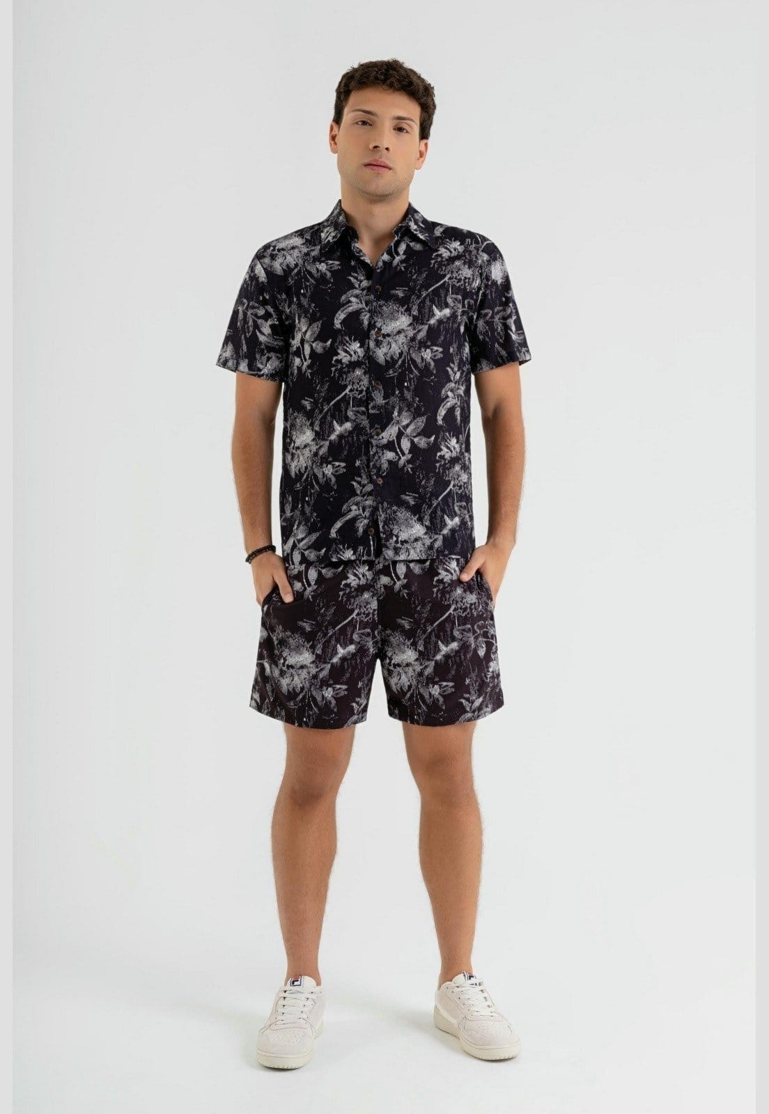 Camisa Manga Curta Masculina em Viscose The Philippines