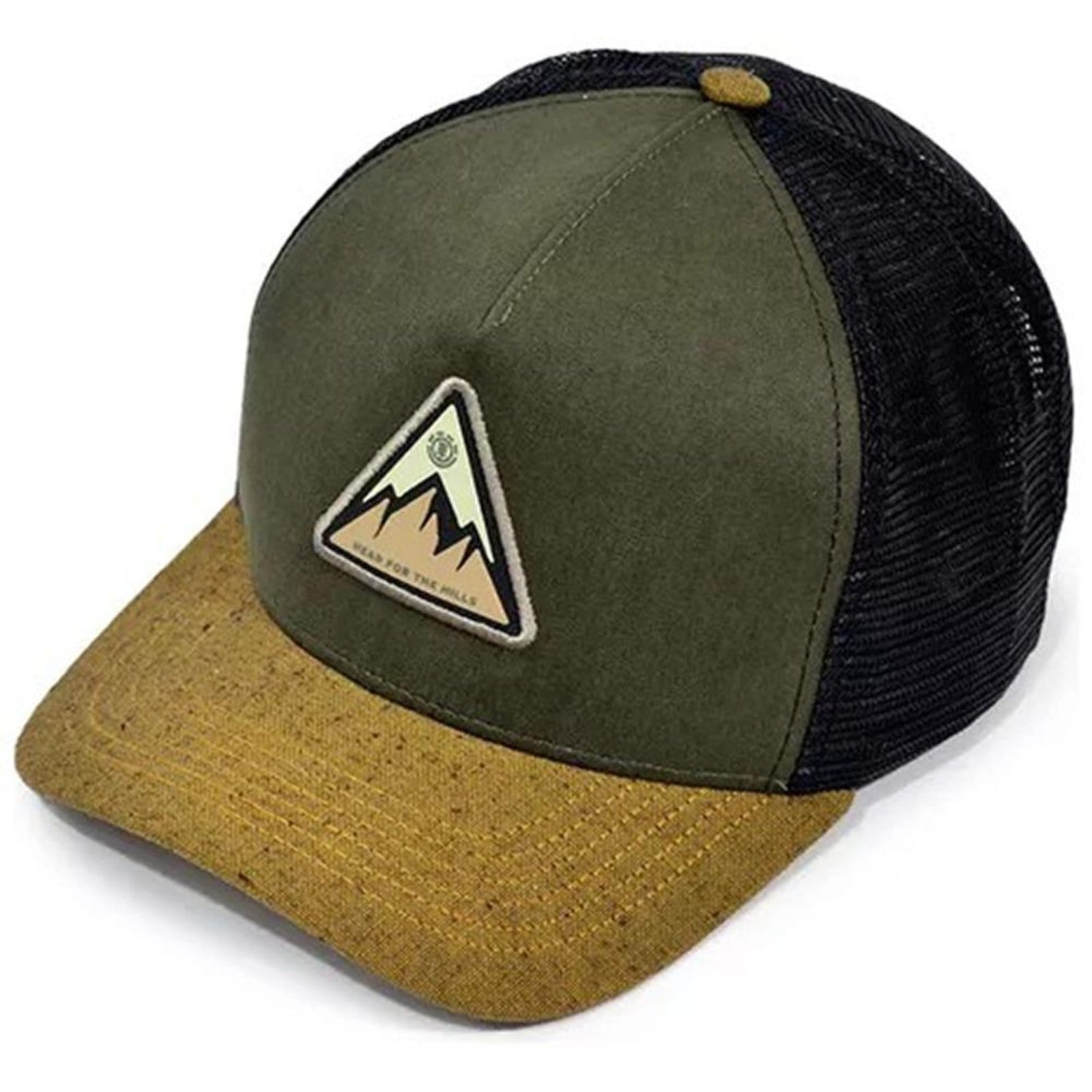Boné Element Aba Curva Hills Mesh WT24 Militar