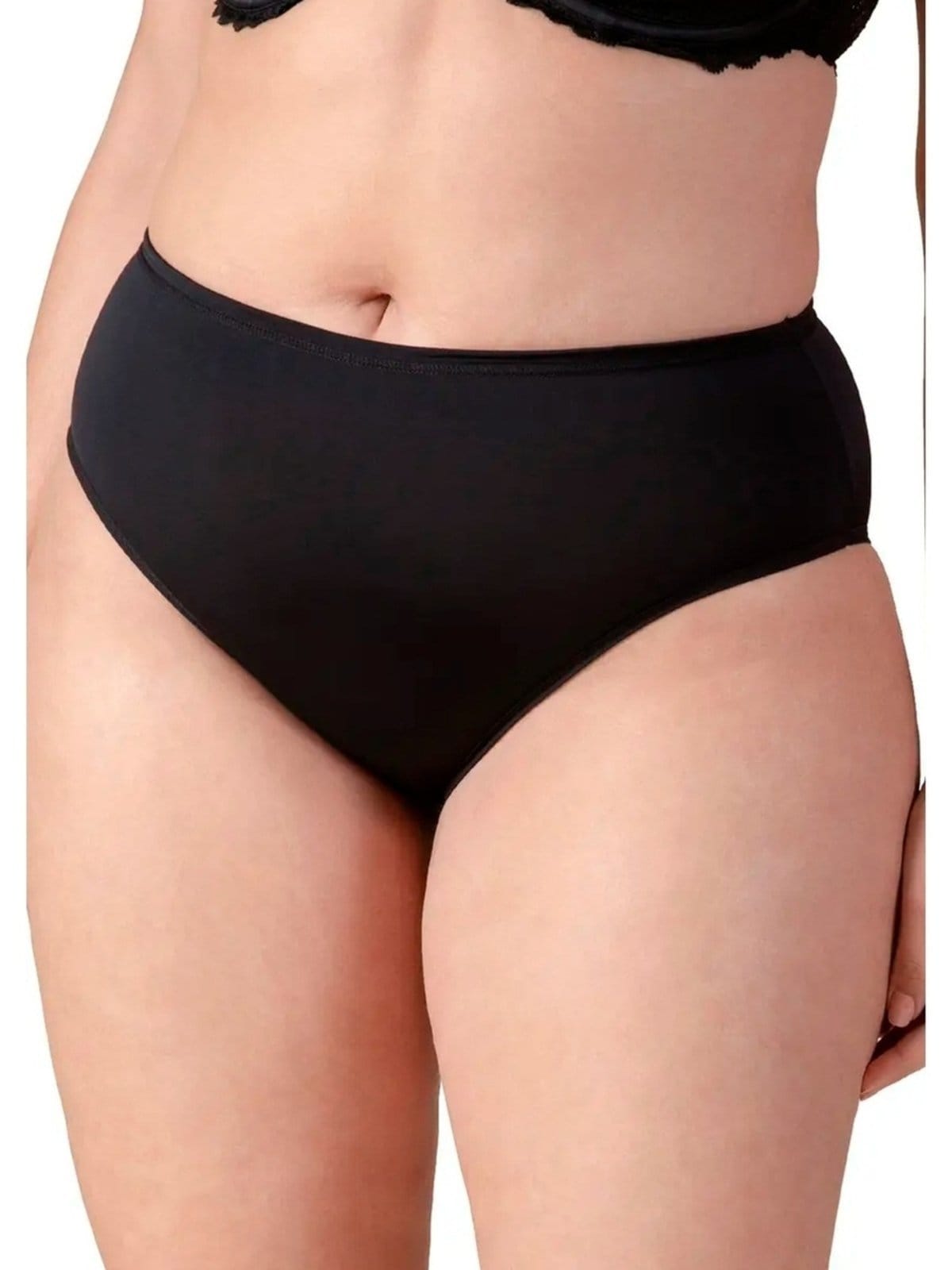 Vista 2 Kit com 2 Calcinhas Alta Liz 50370 Liz preto