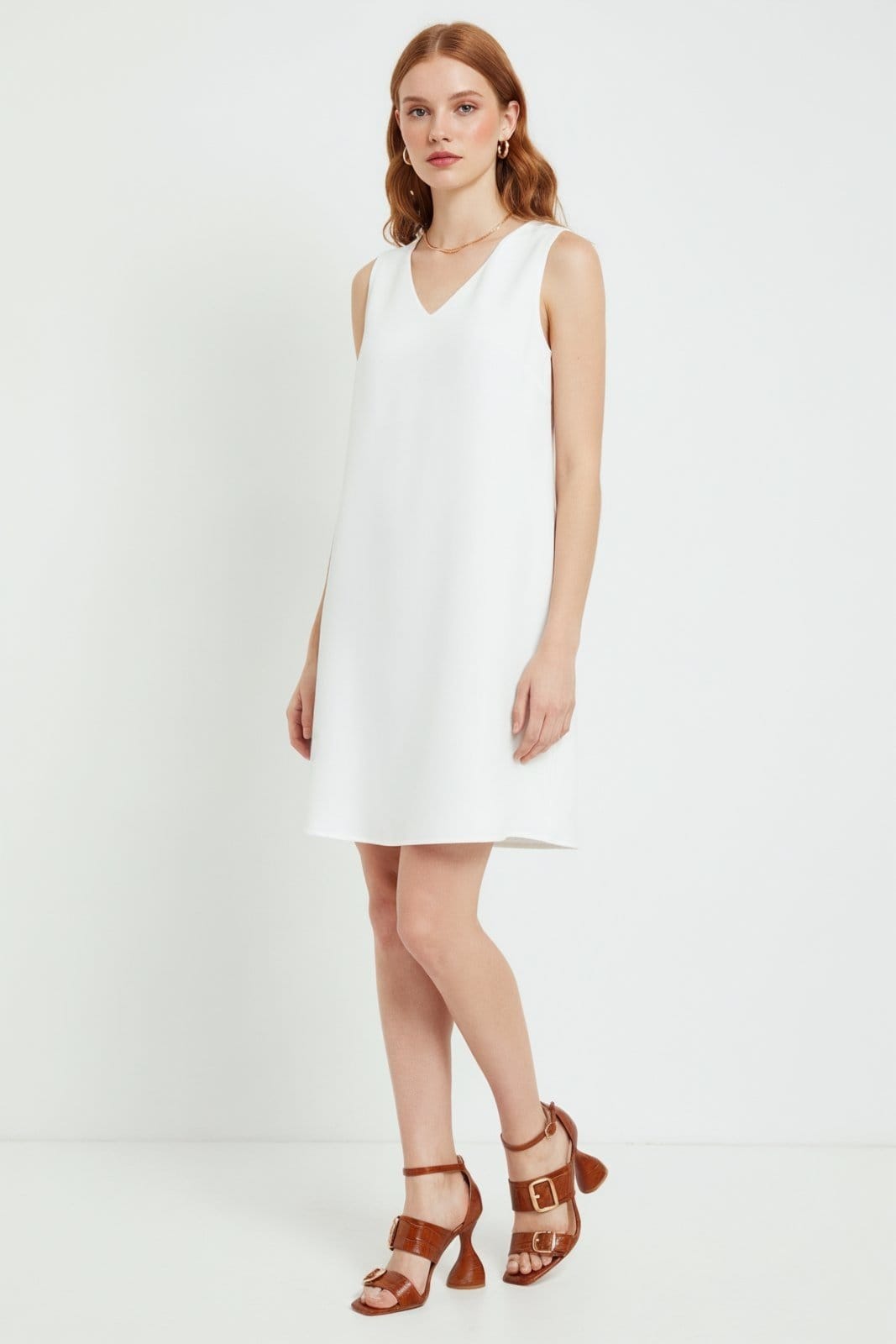 Vista 2 Vestido Decote V Traymon - Off White - Xgg Traymon off-white white