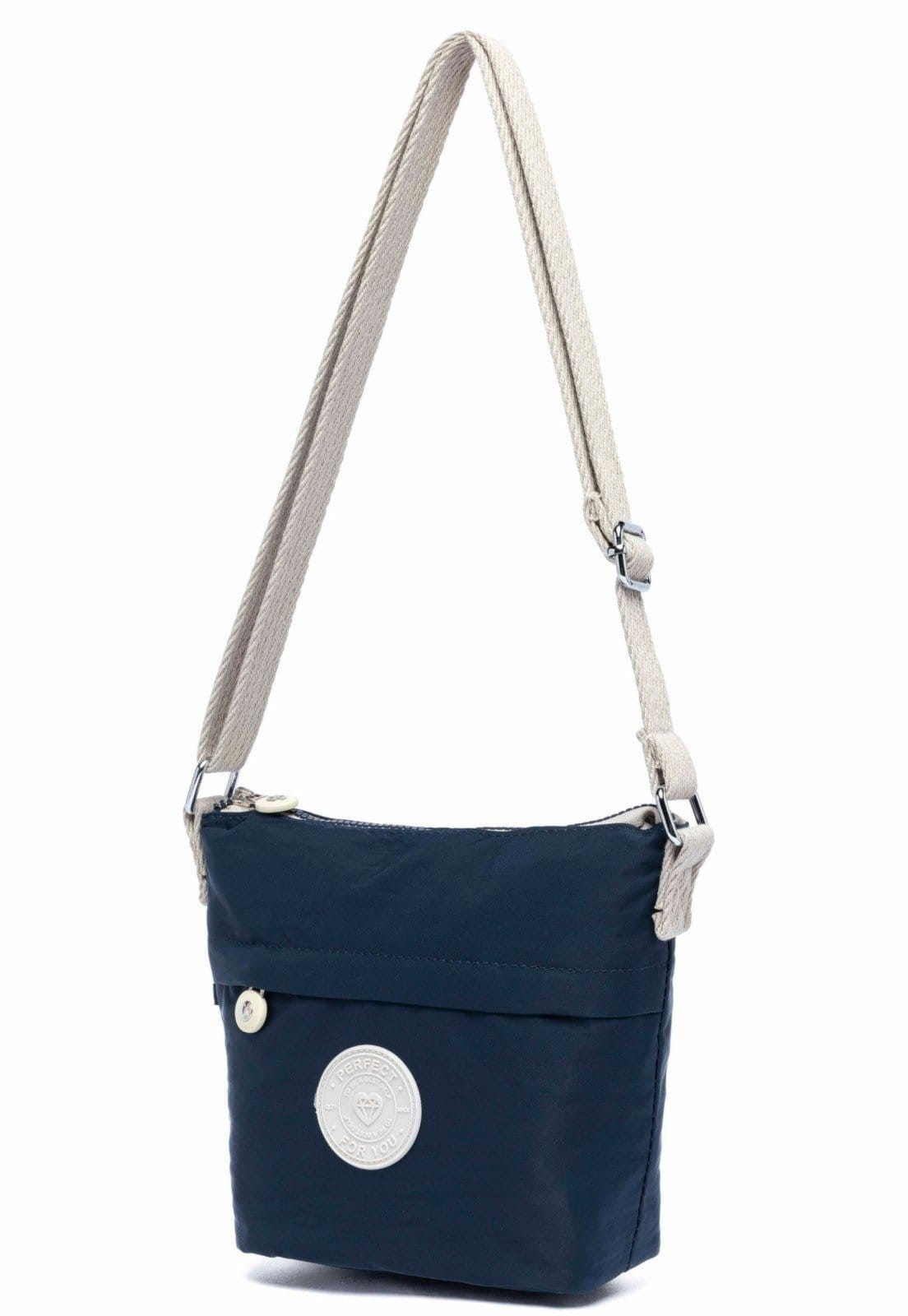 Vista 2 Bolsa Tiracolo Transversal Feminina Reforçada Perfect For You azul/azul marinho