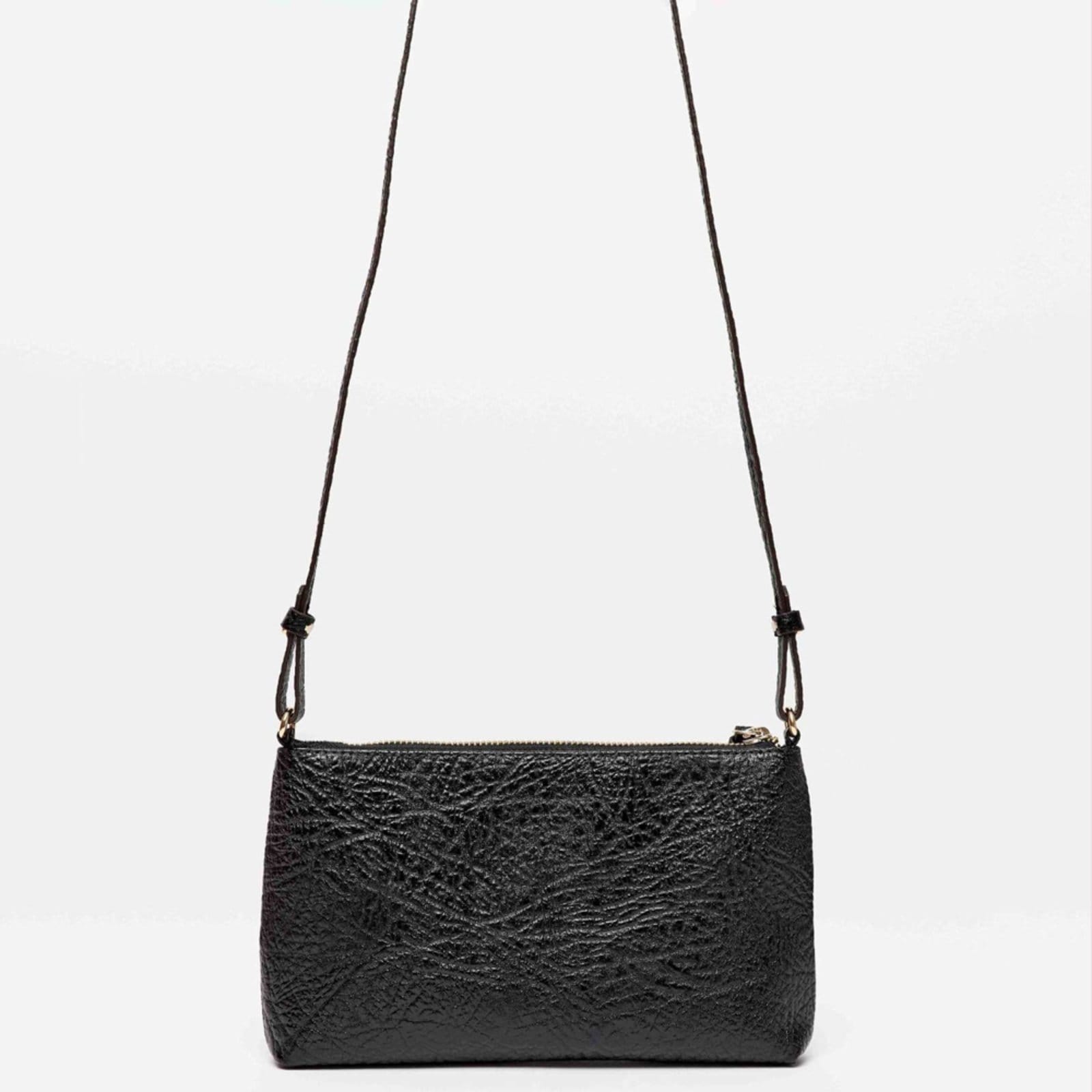 Vista 2 Bolsa Crossbody Lança Perfume Slim Pr26 Feminino Lança Perfume preto