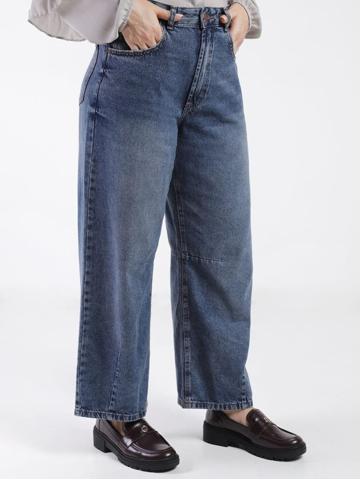 Calça Jeans Baggy Ballon Autentique Feminina