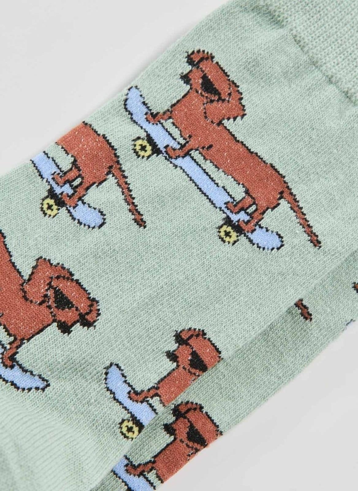 Vista 2 Meia Cachorro Com Skate Youcom verde