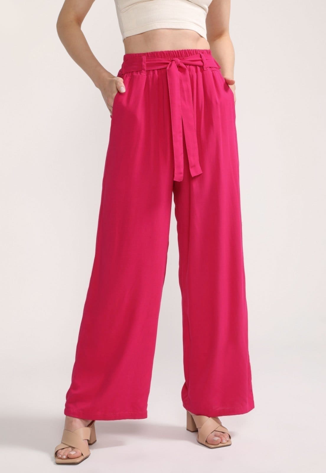 Calça Pantalona D Bell Outlet Fashion Longa Pink