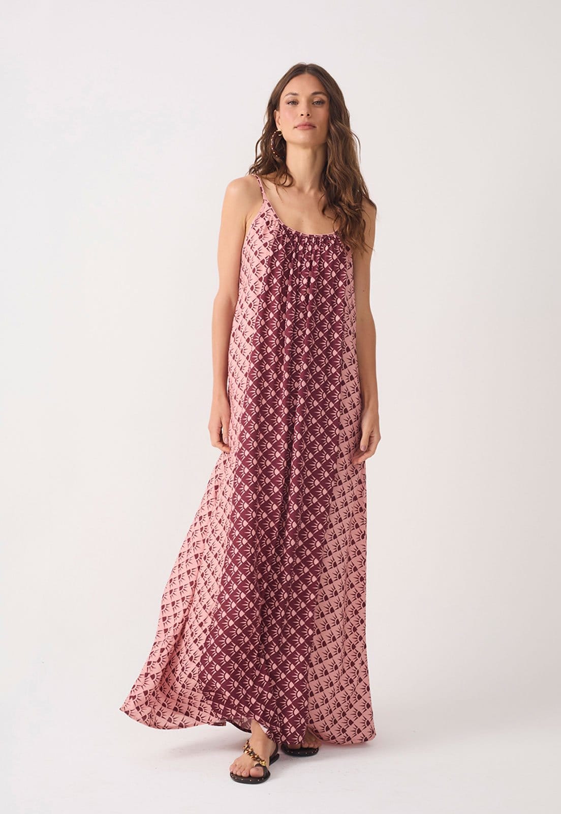 Vestido Feminino Dress To Estampa Geométrica Longo