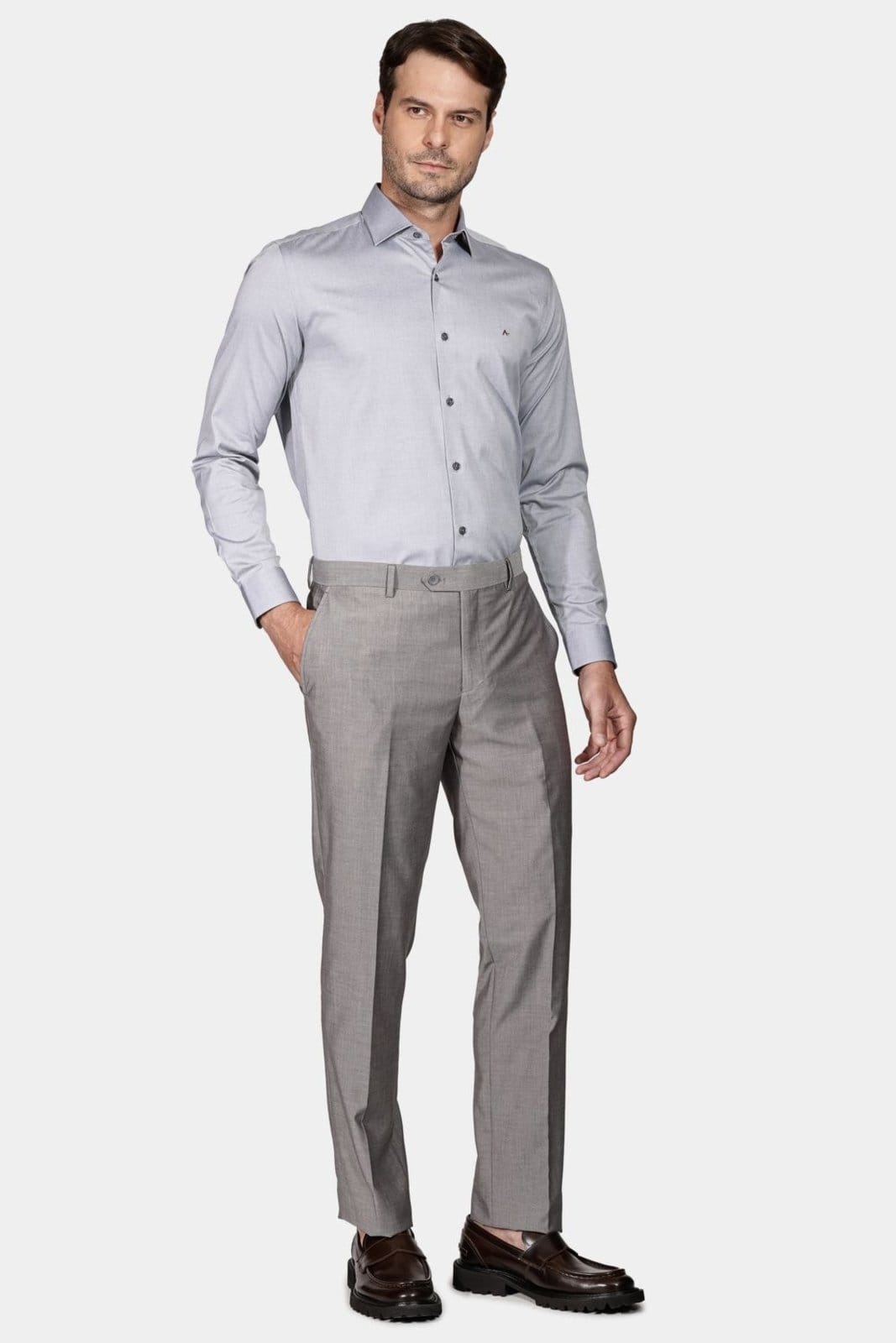 Vista 2 Calça Aramis Alfaiataria Pv 38 Aramis cinza
