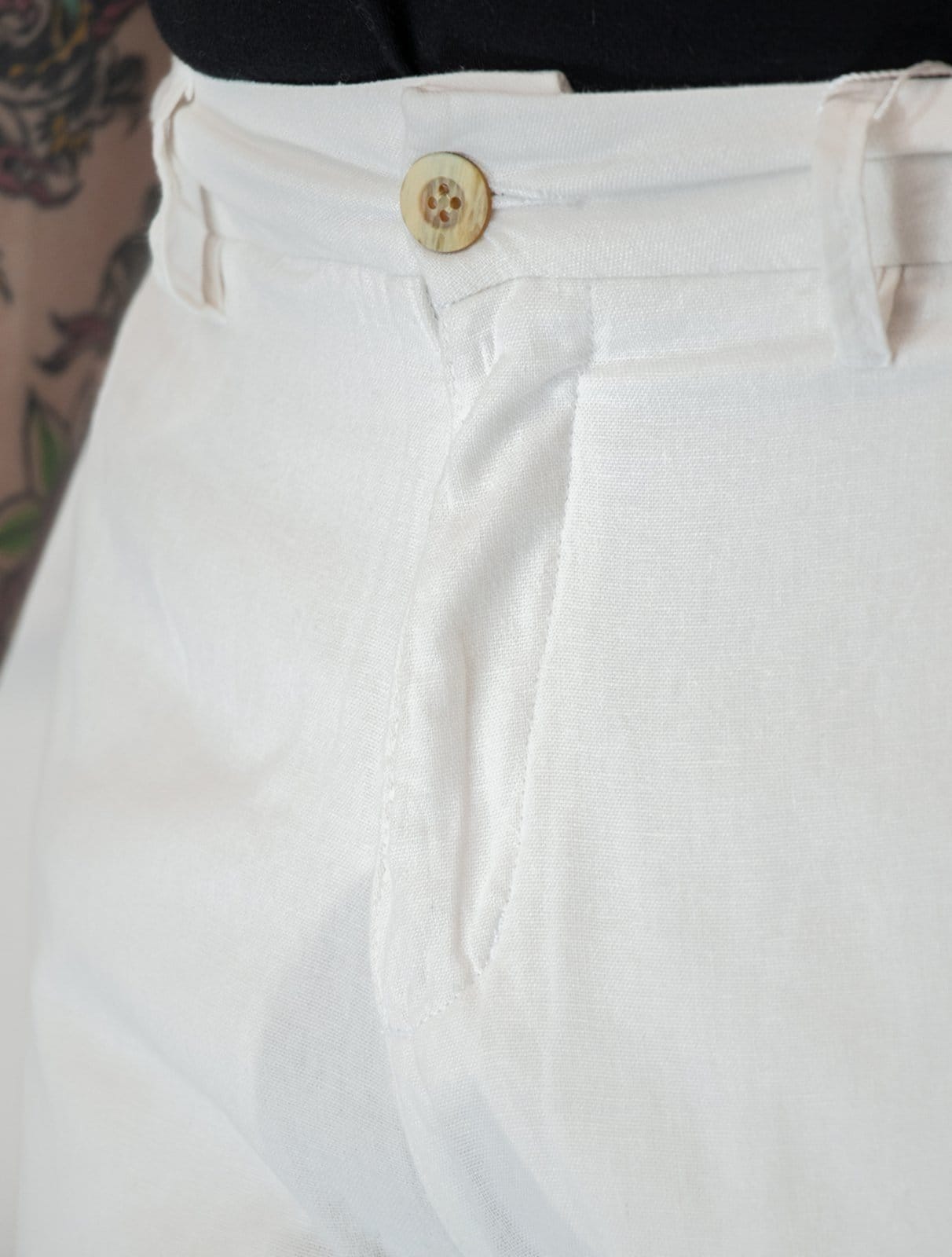 Vista 2 Bermuda Original Penguin Masculina Chino Stretch Linho Branca Original Penguin branco