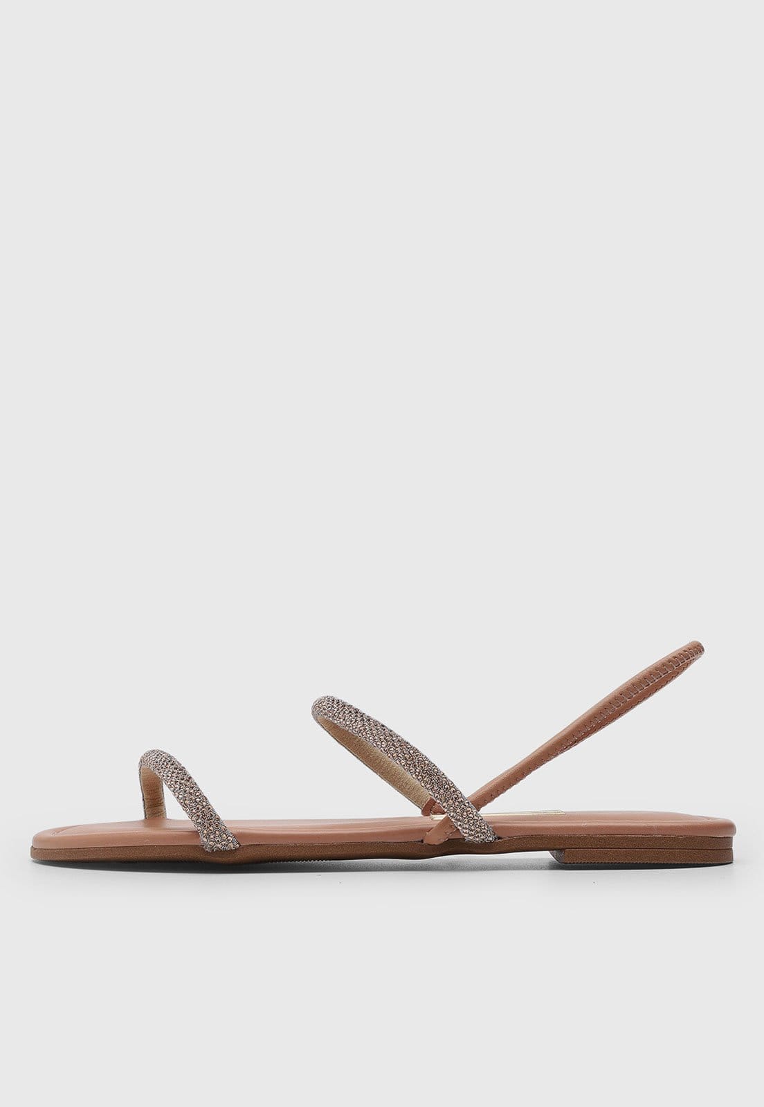 Rasteira Feminina Vizzano Tiras Brilhosas