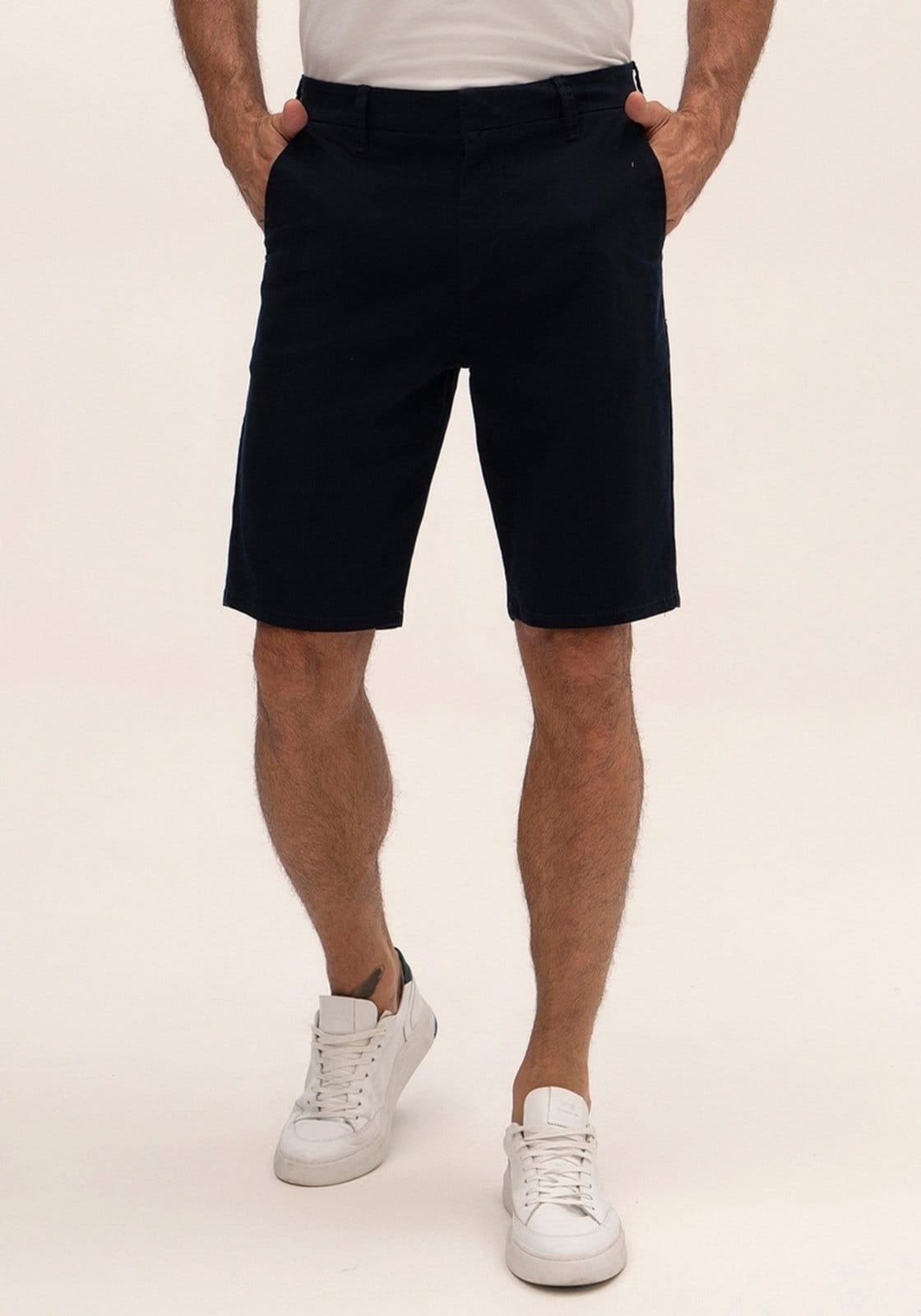 Bermuda Sarja Masculina Jogger Chino com Elastano