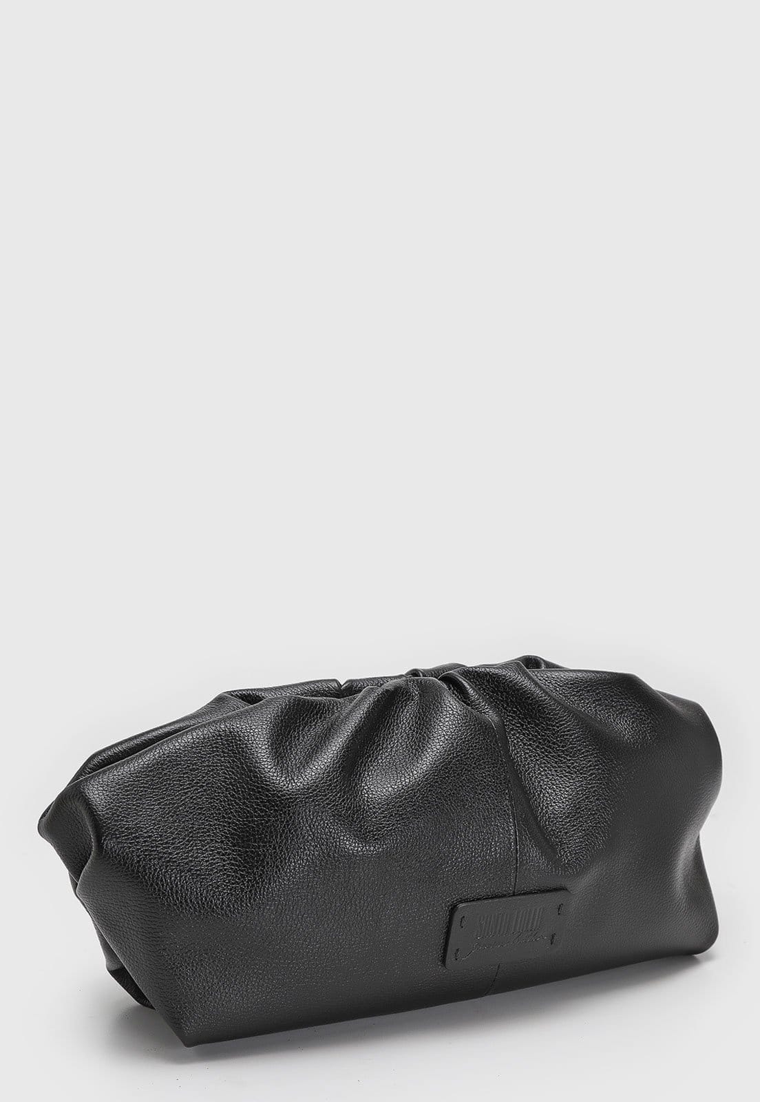 Vista 2 Bolsa Feminina Santa Lolla Franzida Preta Santa Lolla preto