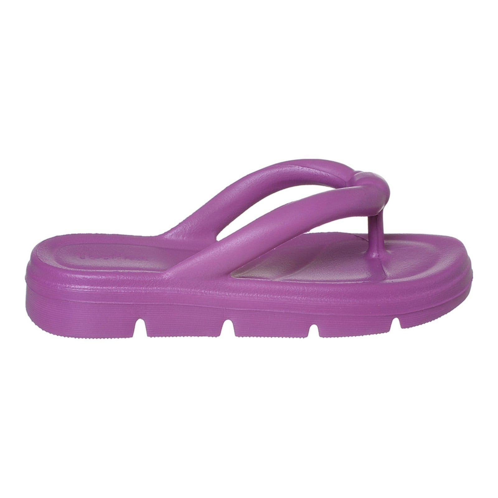 Vista 2 Chinelo Feminino Dedo Poofy Plataforma Eva Violeta Angipé roxo violeta