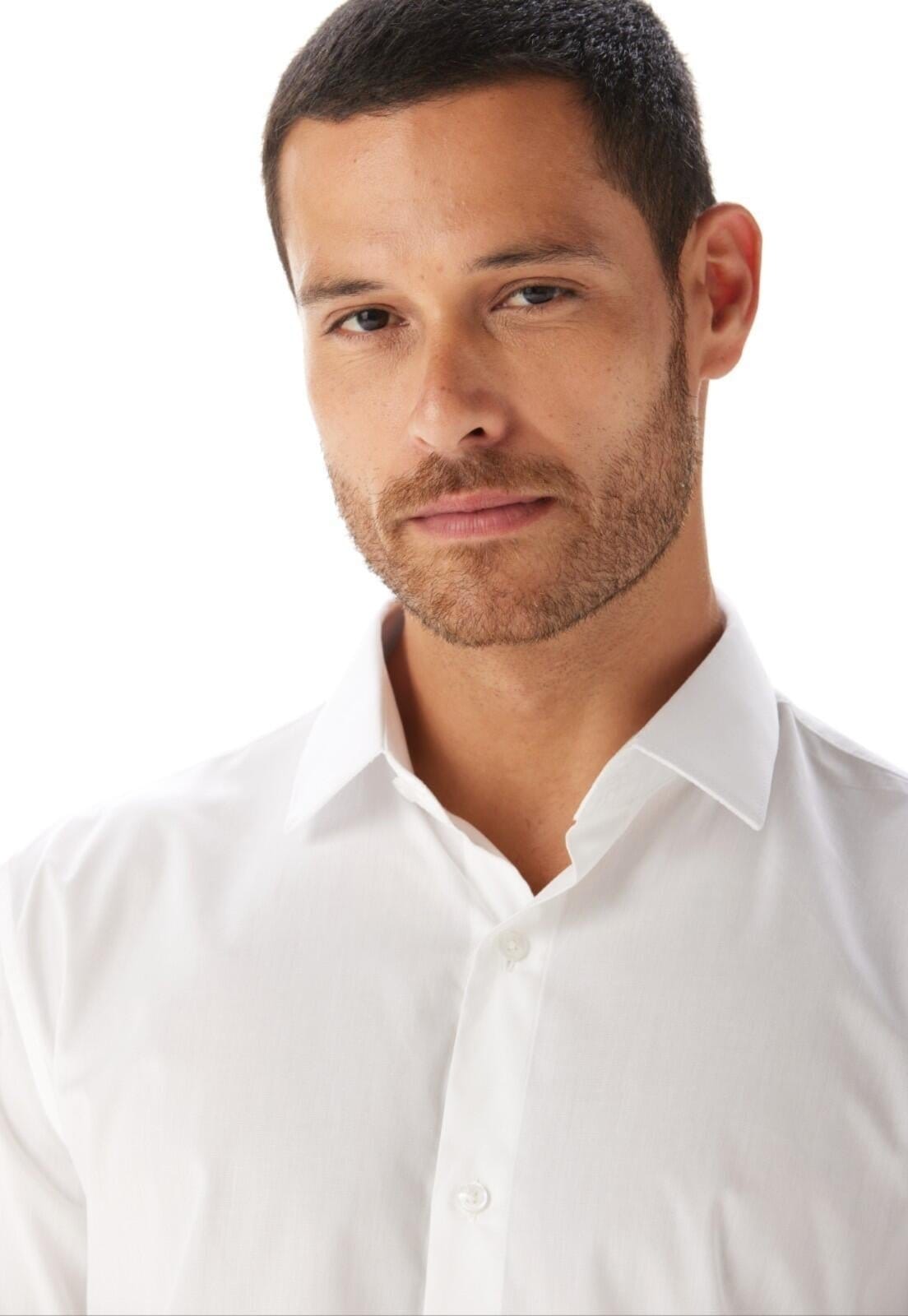 Vista 2 Camisa Tricoline Regular Fio 40 Traymon P Traymon branco