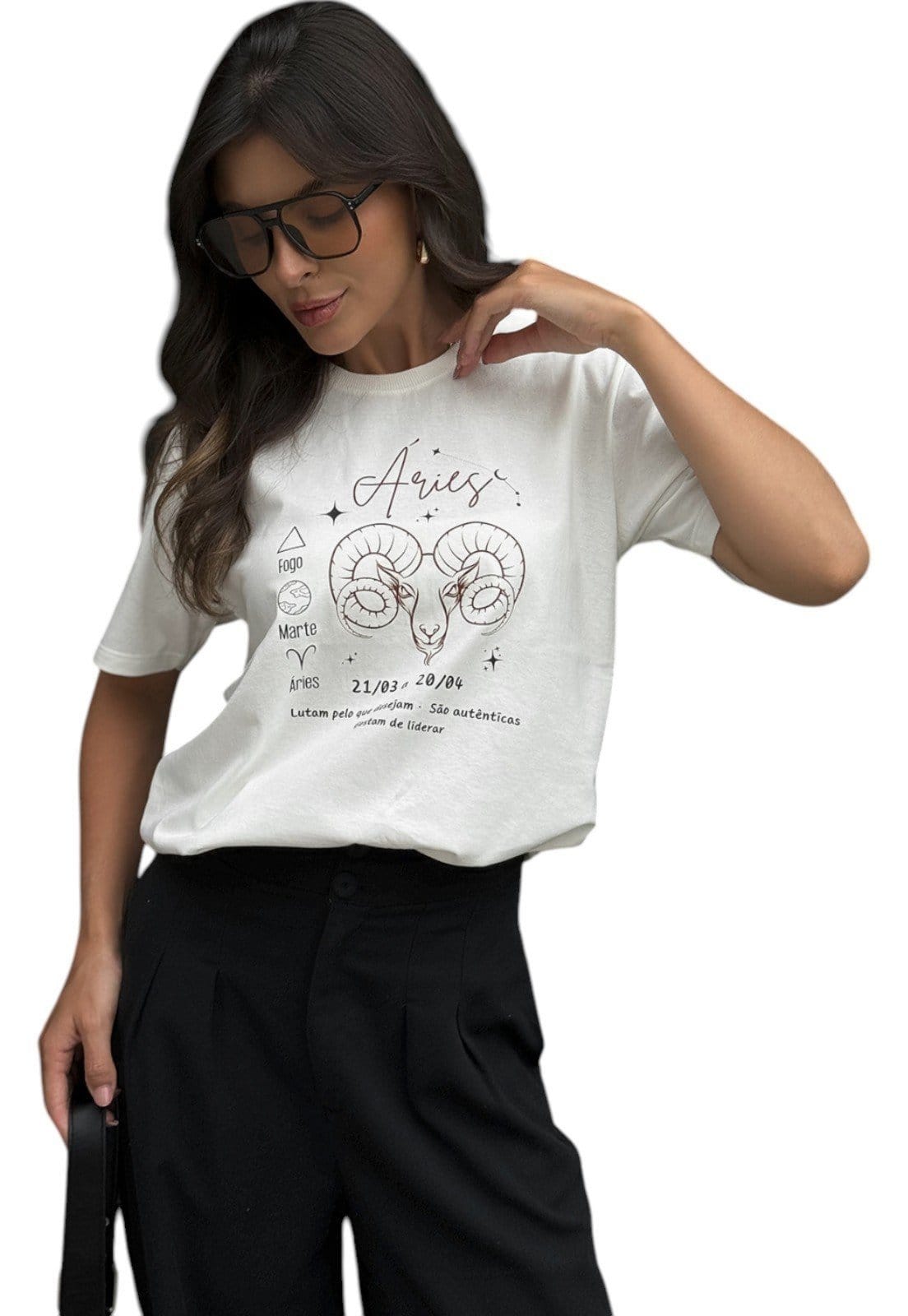 Camiseta Cianitas Off Estampa Signo Áries - 2