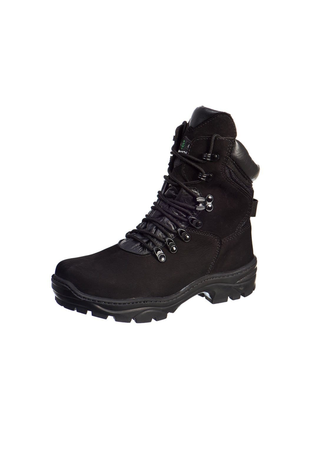 Vista principal Coturno Militar Cano Longo Accona Em Couro 182203 Accona preto