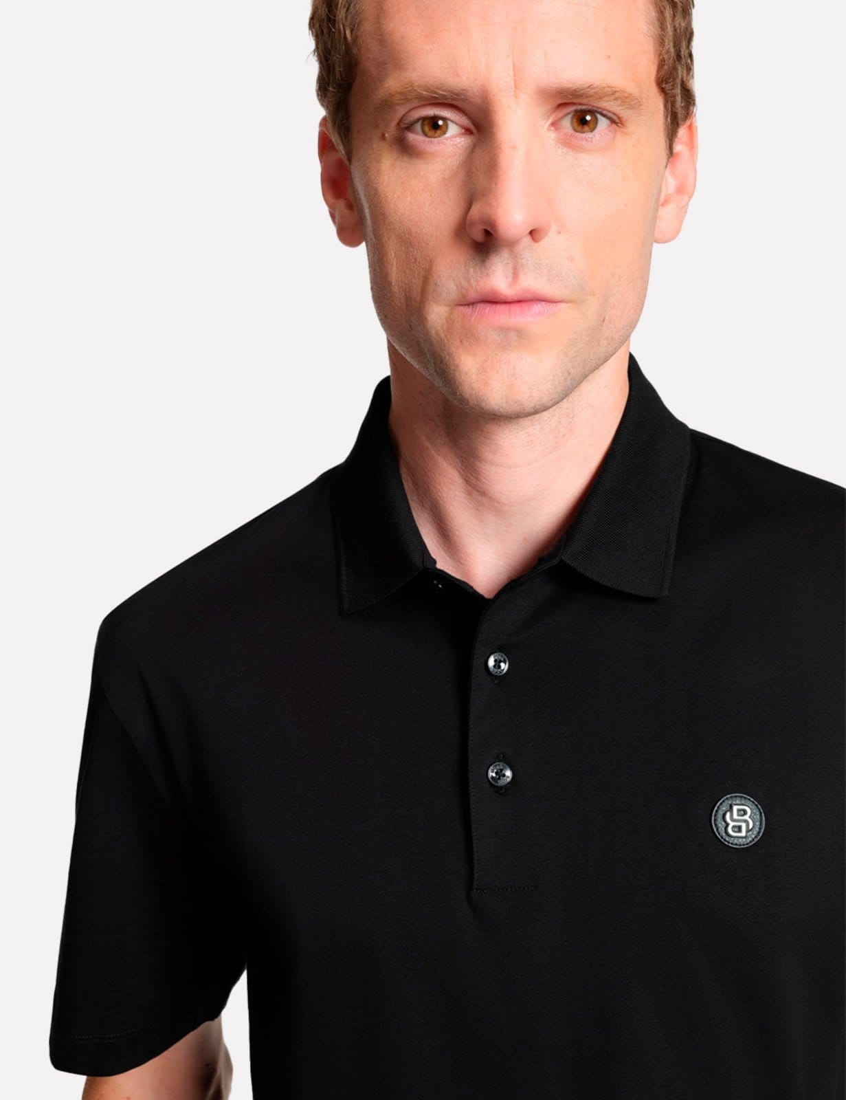 Polo Hugo Boss Masculina Regular Mercerised C-Parris 01 001/002 Preta - 2